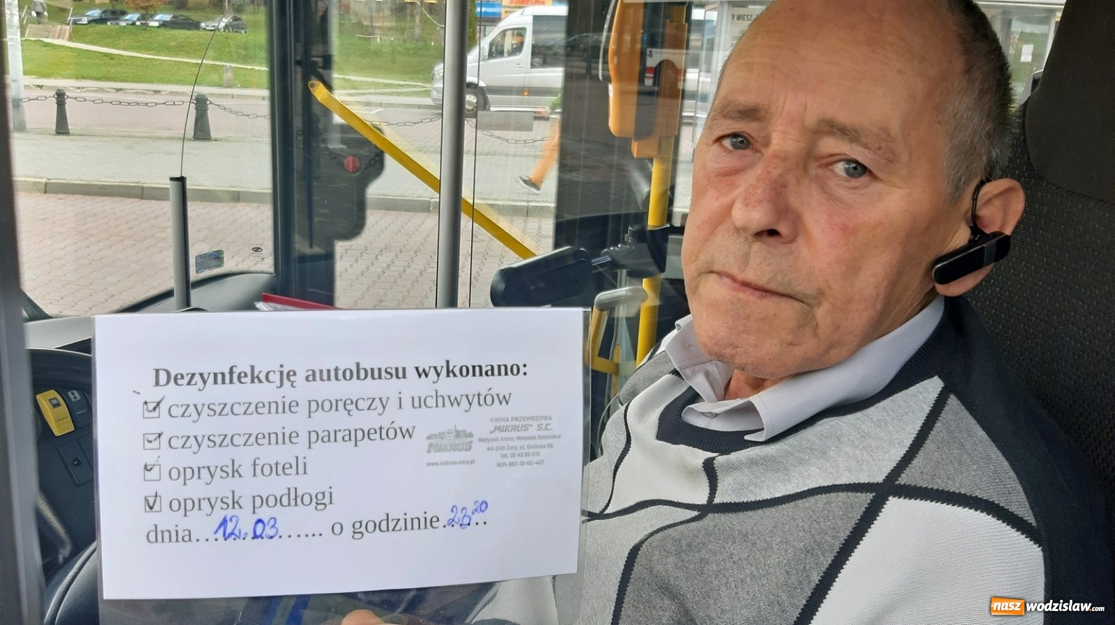 Zdjęcie w galerii na portalu naszwodzislaw.com: MZK wprowadza ograniczenia w autobusach komunikacji miejskiej wiadomości z regionu