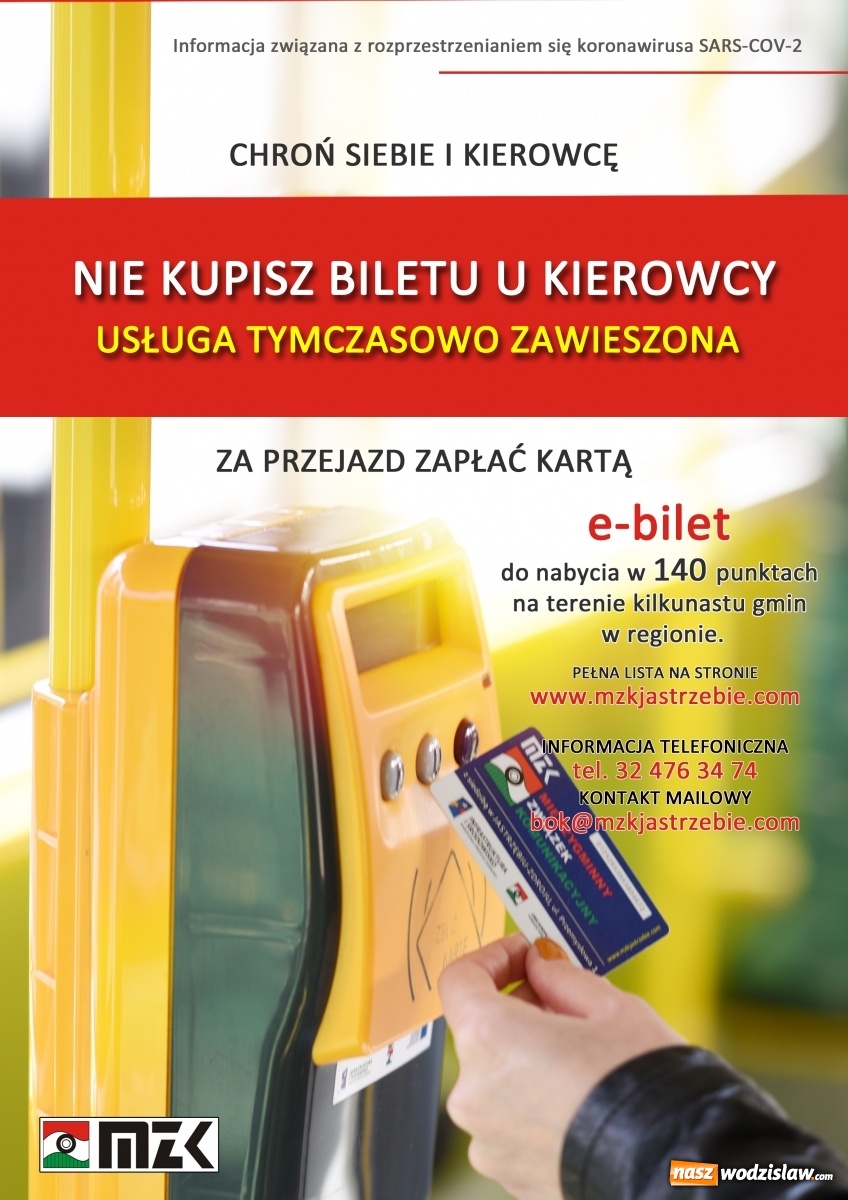 Zdjęcie w galerii na portalu naszwodzislaw.com: MZK wprowadza ograniczenia w autobusach komunikacji miejskiej wiadomości z regionu