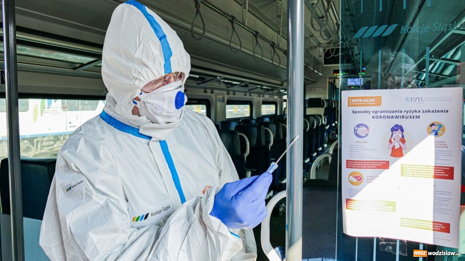 Zdjęcie w galerii na portalu naszwodzislaw.com: Nowa broń Kolei Śląskich w walce z koronawirusem wiadomości z regionu