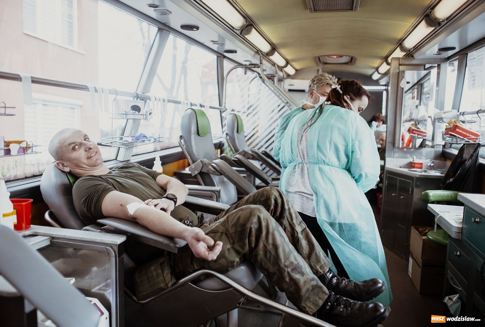 Zdjęcie w galerii na portalu naszwodzislaw.com: Terytorialsi reagują na apele centrów krwiodawstwa wiadomości z regionu