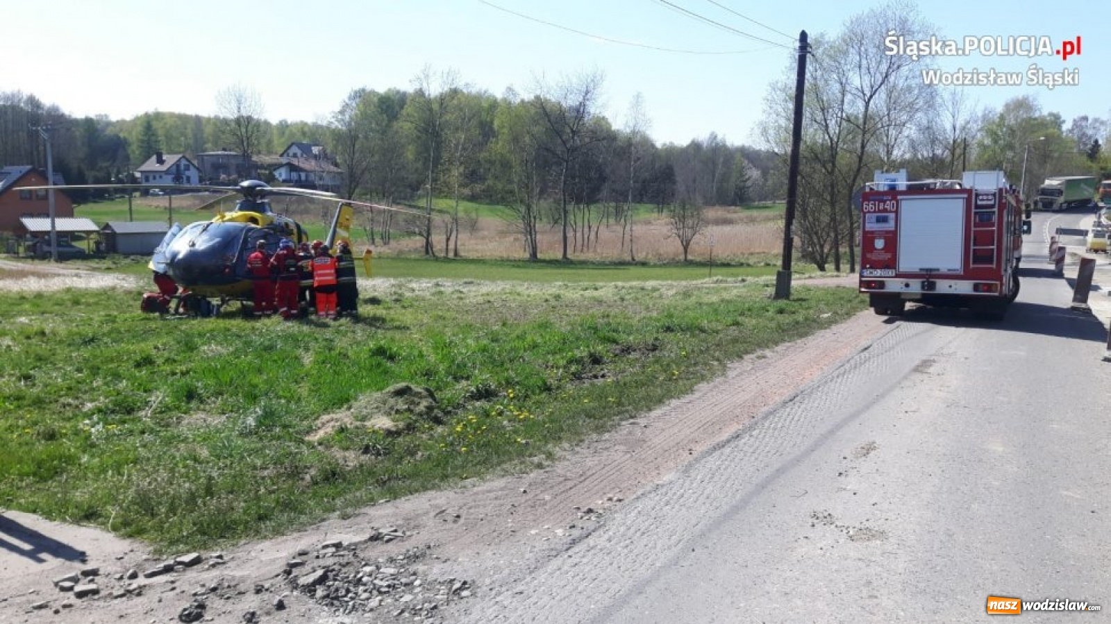 Zdjęcie w galerii na portalu naszwodzislaw.com: Mszana. Operator koparki najechał na mężczyznę wiadomości z regionu