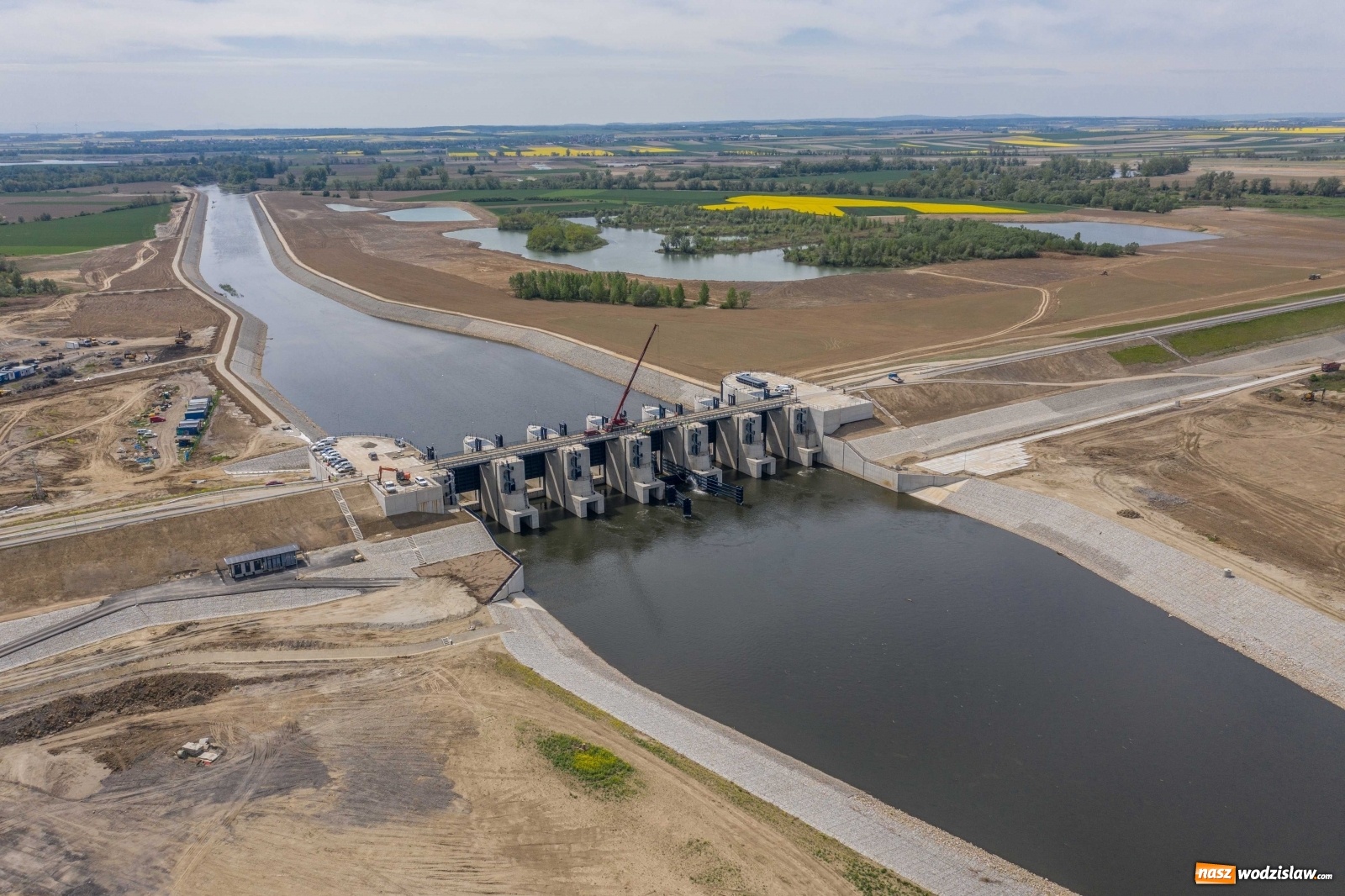 Zdjęcie w galerii na portalu naszwodzislaw.com: Mało znane fakty dotyczące zbiornika Racibórz [FOTO i WIDEO z lotu ptaka] wiadomości z regionu