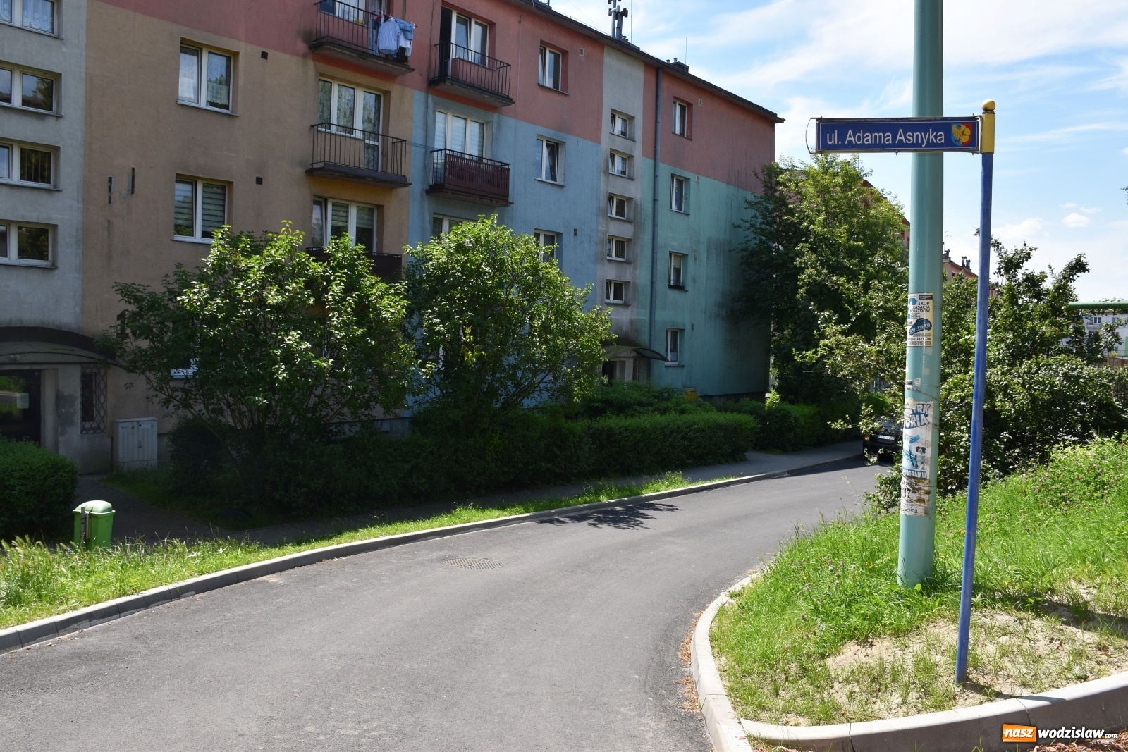 Zdjęcie w galerii na portalu naszwodzislaw.com: Remont ulicy Adama Asnyka zakończony wiadomości z regionu