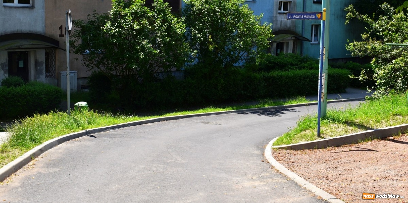 Zdjęcie w galerii na portalu naszwodzislaw.com: Remont ulicy Adama Asnyka zakończony wiadomości z regionu