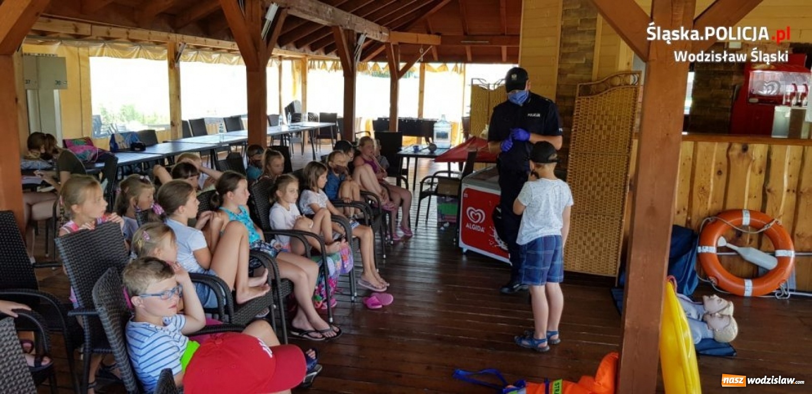 Zdjęcie w galerii na portalu naszwodzislaw.com: Wspólne działania wodzisławskich policjantów i strażaków wiadomości z regionu