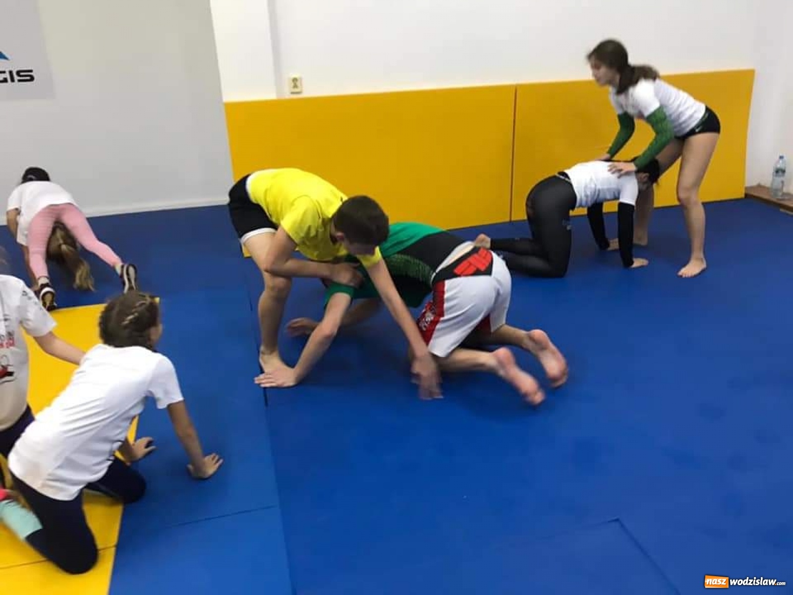 Zdjęcie w galerii na portalu naszwodzislaw.com: Mistrz Polski w zapasach na treningu Akademii Sportowej Top Team wiadomości z regionu