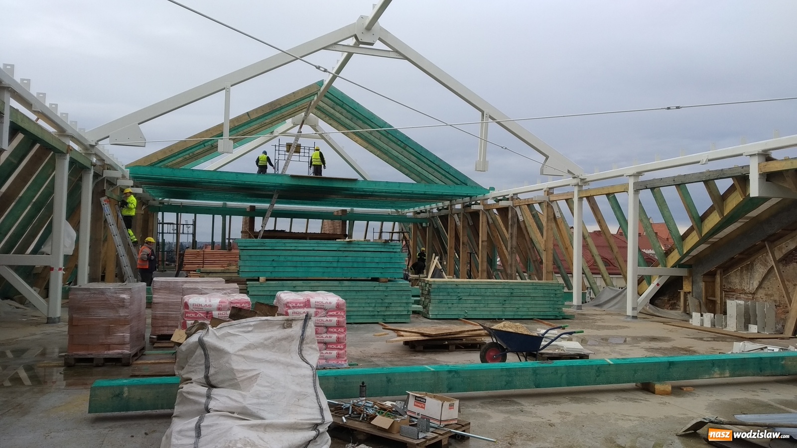 Zdjęcie w galerii na portalu naszwodzislaw.com: Pałac Dietrichsteinów. Co nowego na placu budowy? wiadomości z regionu