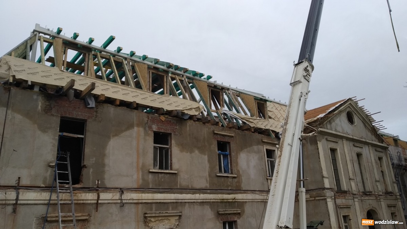 Zdjęcie w galerii na portalu naszwodzislaw.com: Pałac Dietrichsteinów. Co nowego na placu budowy? wiadomości z regionu