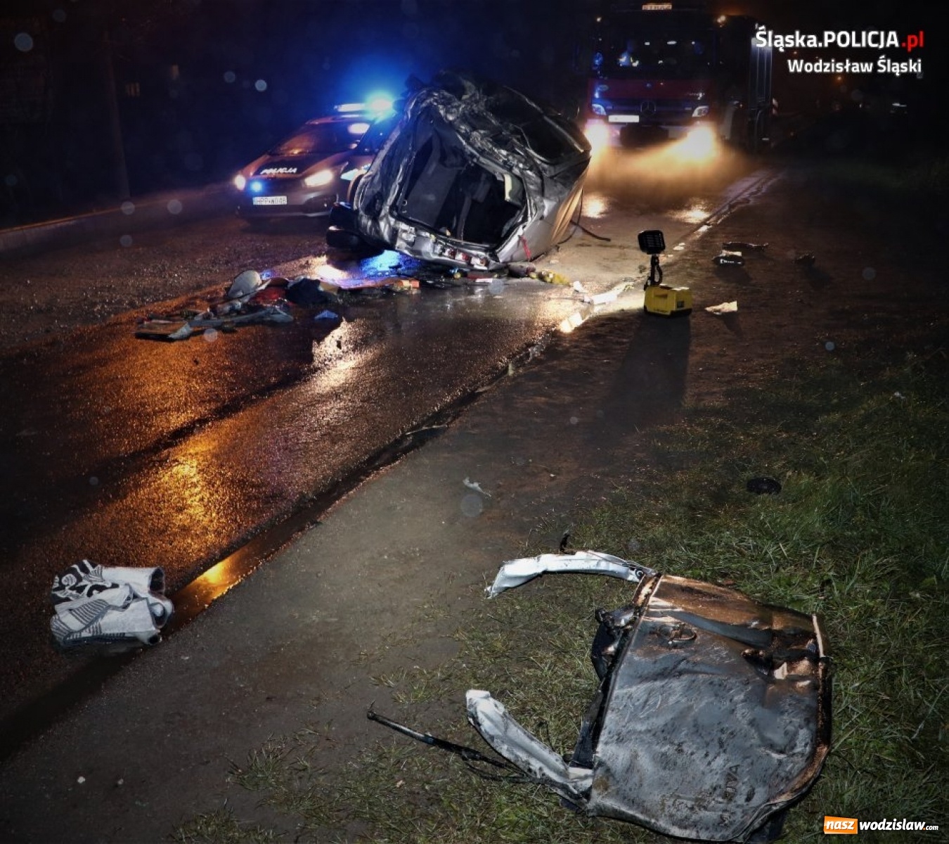 Zdjęcie w galerii na portalu naszwodzislaw.com: Śmiertelny wypadek na Jastrzębskiej. Komunikat policji wiadomości z regionu