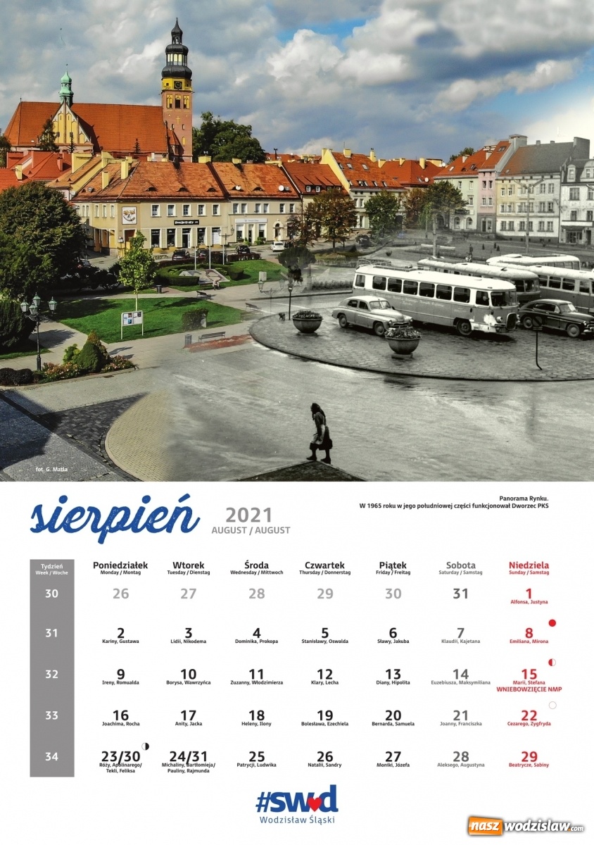 Zdjęcie w galerii na portalu naszwodzislaw.com: Niezwykły miejski kalendarz na 2021 rok wiadomości z regionu