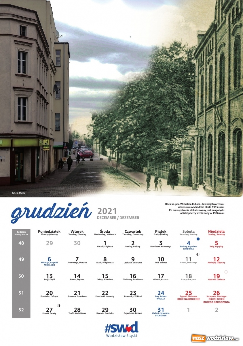 Zdjęcie w galerii na portalu naszwodzislaw.com: Niezwykły miejski kalendarz na 2021 rok wiadomości z regionu
