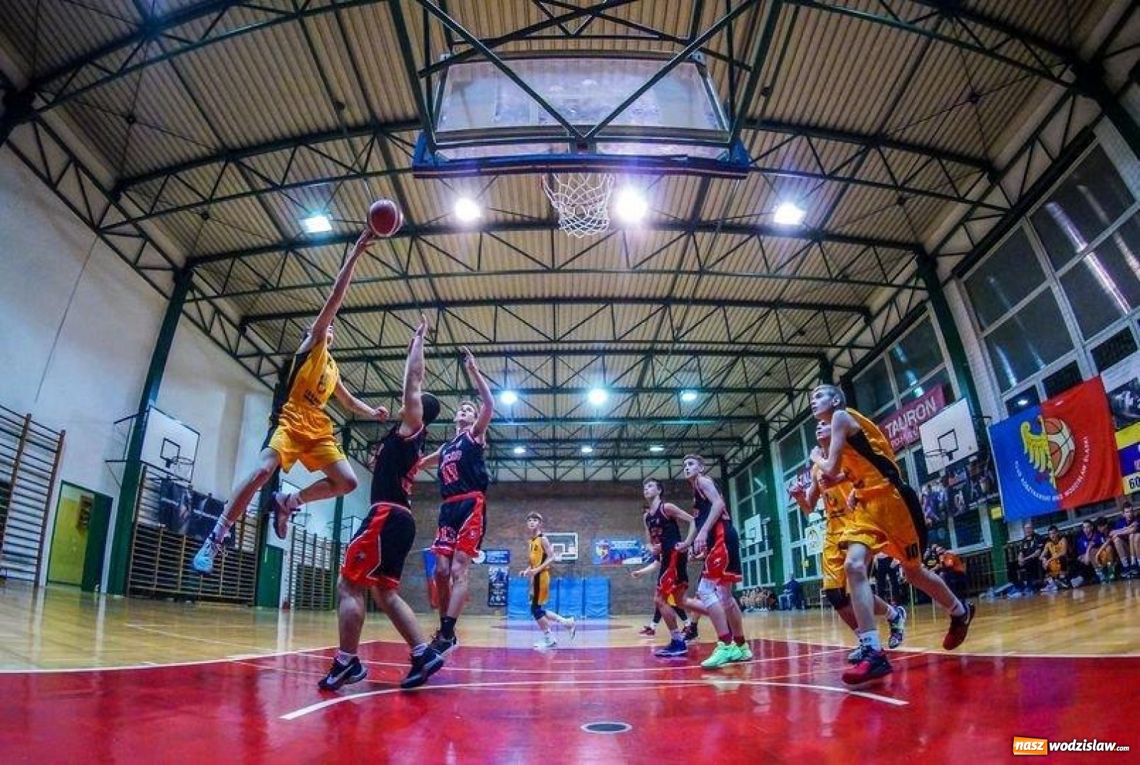 Zdjęcie w galerii na portalu naszwodzislaw.com: Zwycięstwo koszykarzy MKS Wodzisław Śląski w koszykarskich derbach wiadomości z regionu