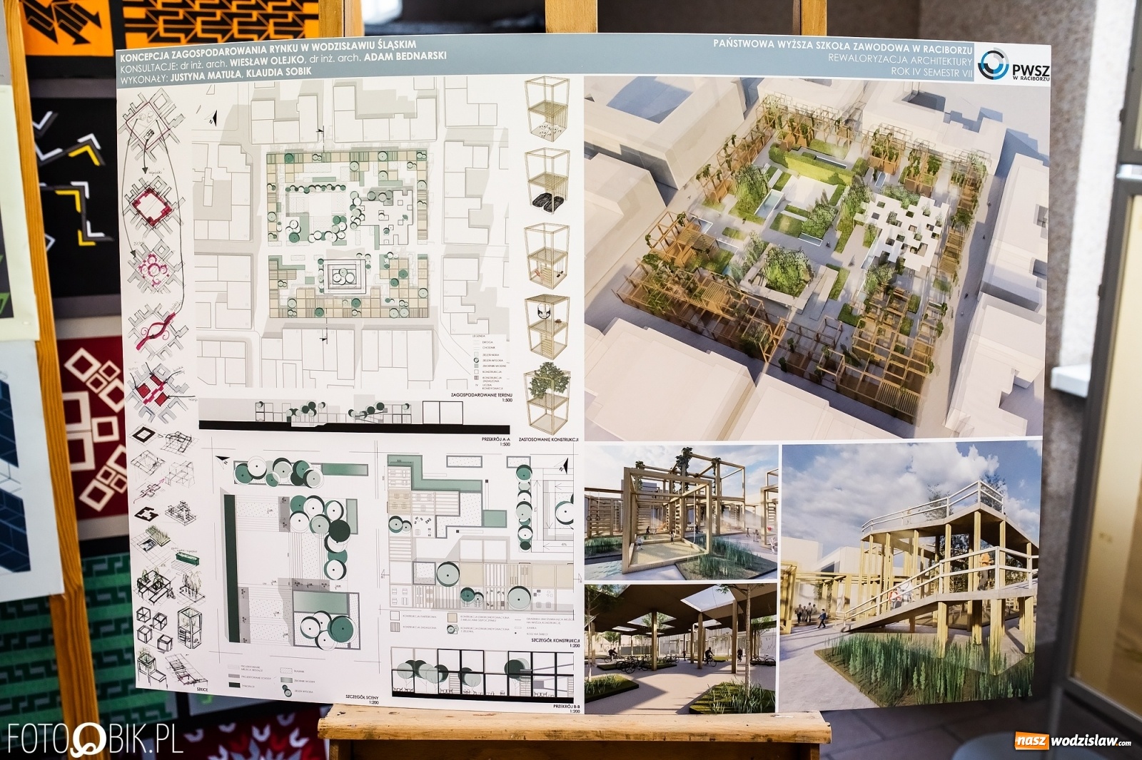 Zdjęcie w galerii na portalu naszwodzislaw.com: Tak może się zmienić wodzisławski Rynek. Koncepcje studentów PWSZ Racibórz wiadomości z regionu