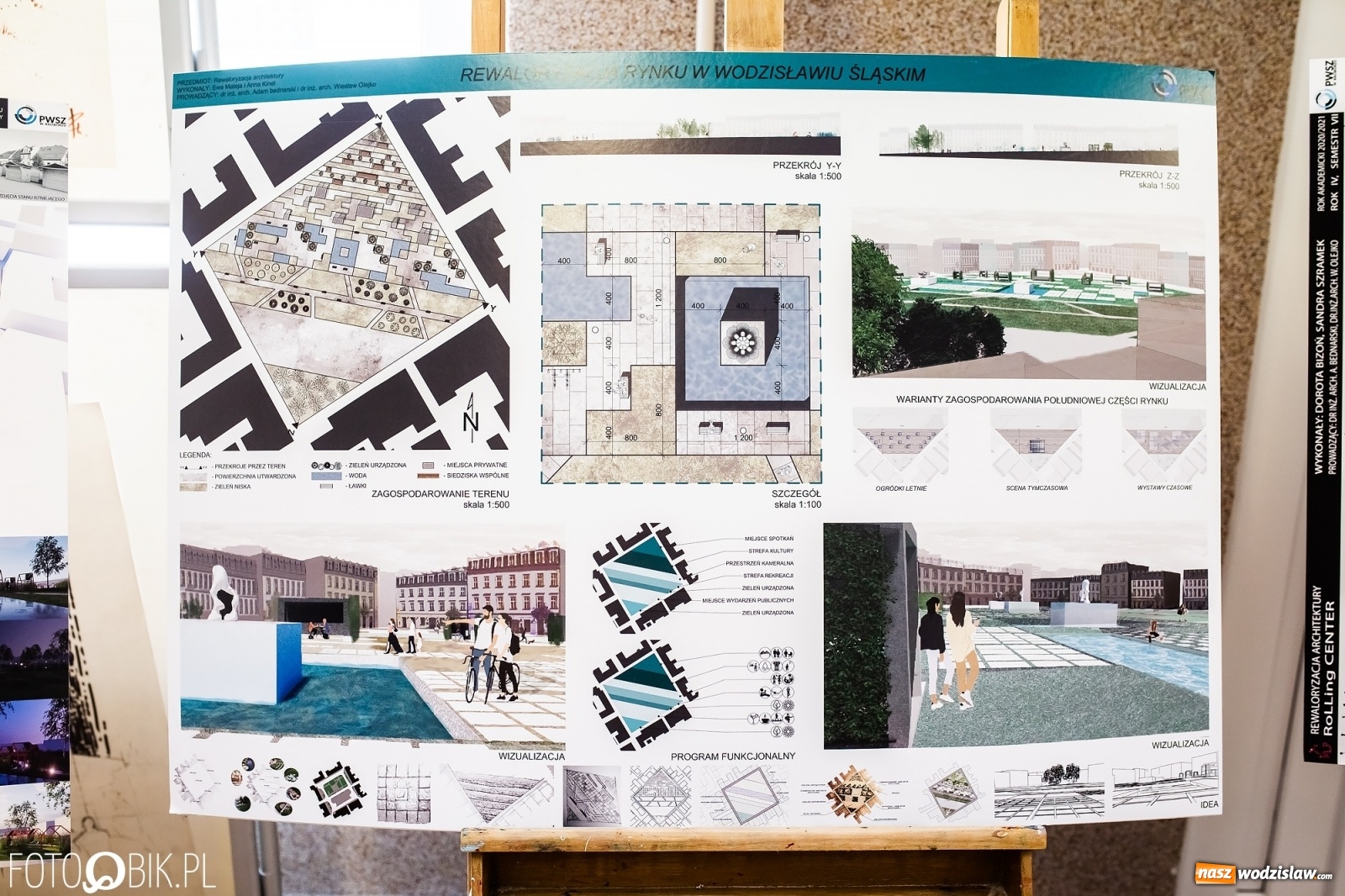 Zdjęcie w galerii na portalu naszwodzislaw.com: Tak może się zmienić wodzisławski Rynek. Koncepcje studentów PWSZ Racibórz wiadomości z regionu