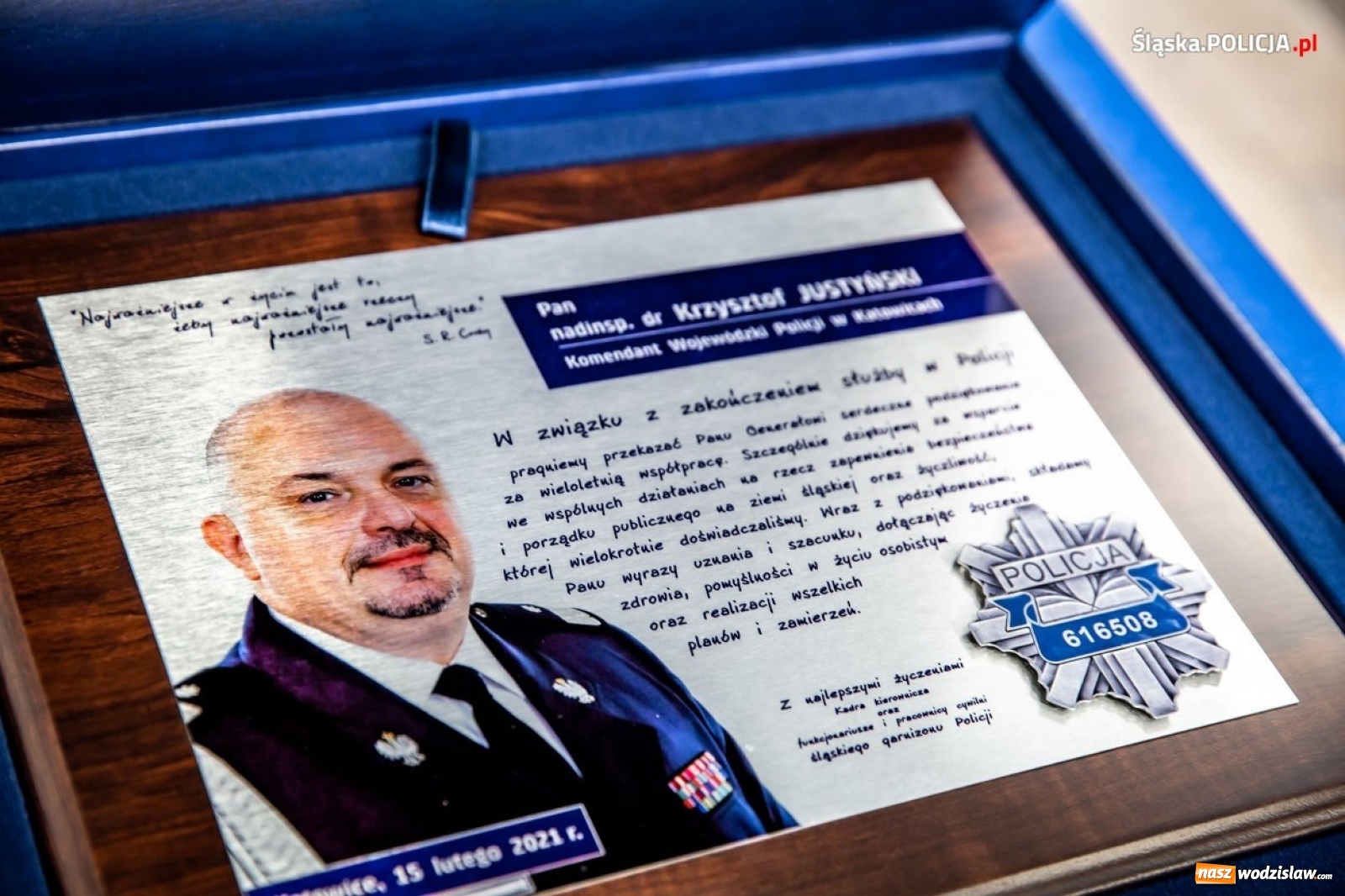 Zdjęcie w galerii na portalu naszwodzislaw.com: Śląska policja ma od dziś nowego komendanta wiadomości z regionu