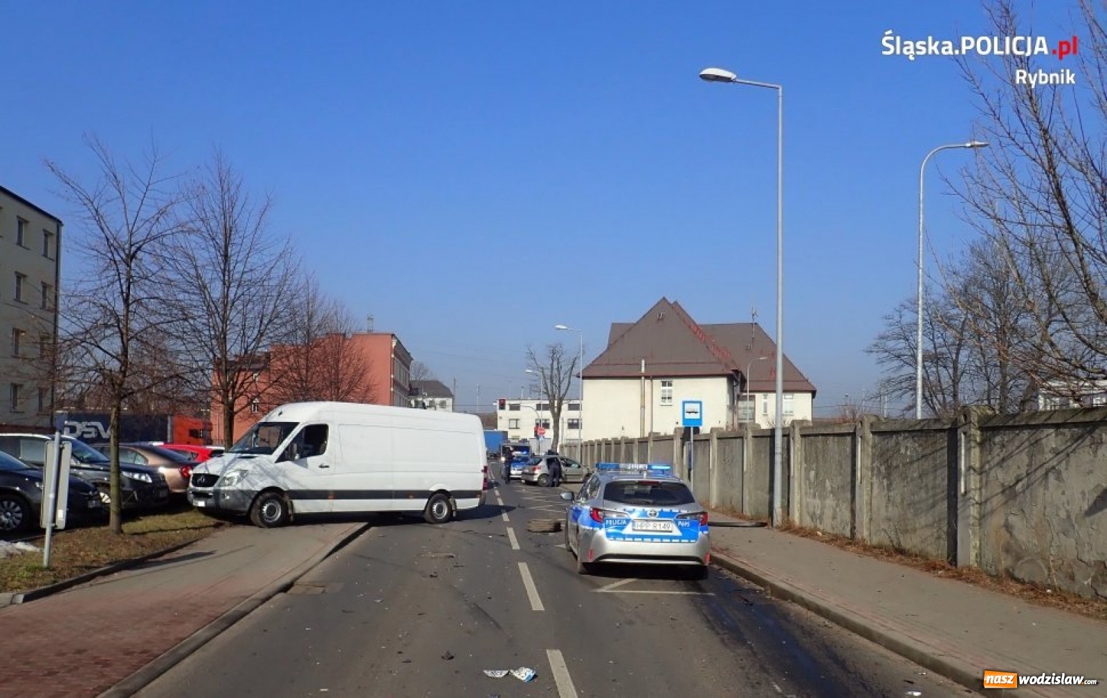 Zdjęcie w galerii na portalu naszwodzislaw.com: Policyjny pościg ulicami Rybnika wiadomości z regionu