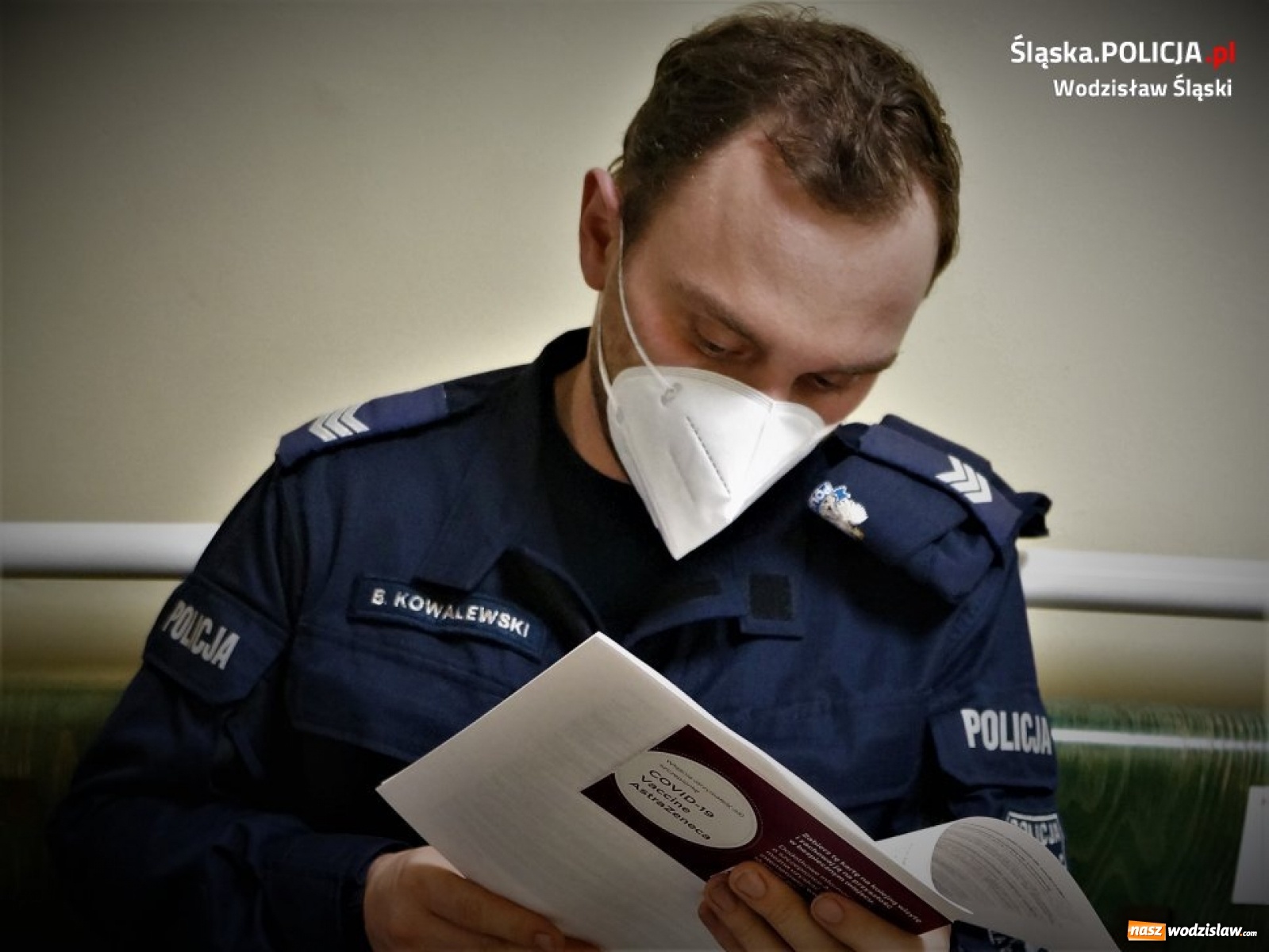 Zdjęcie w galerii na portalu naszwodzislaw.com: Ruszyły szczepienia wodzisławskich policjantów wiadomości z regionu