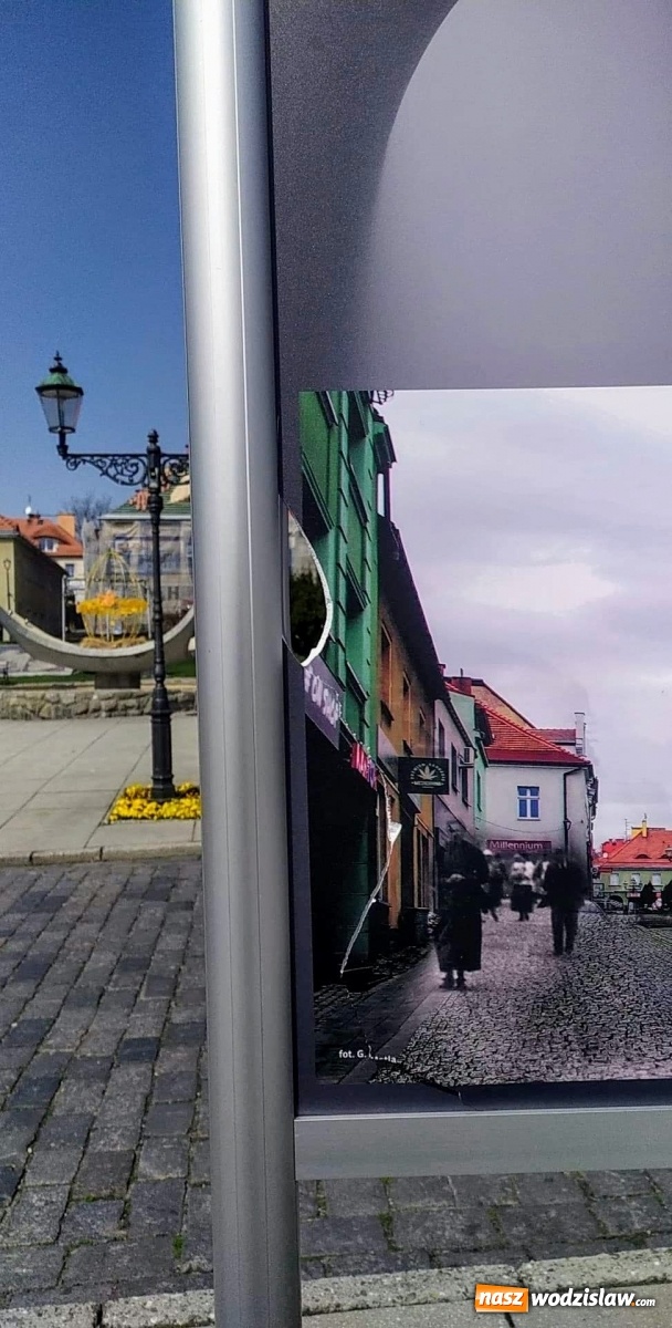 Zdjęcie w galerii na portalu naszwodzislaw.com: Wystawa na wodzisławskim Rynku padła ofiarą wandali [FOTO] wiadomości z regionu