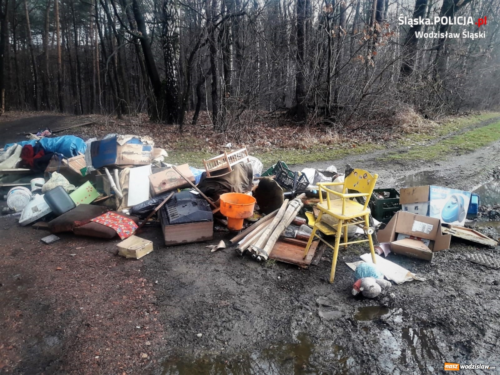 Zdjęcie w galerii na portalu naszwodzislaw.com: Nie tak miało wyglądać pozbycie się odpadów wiadomości z regionu