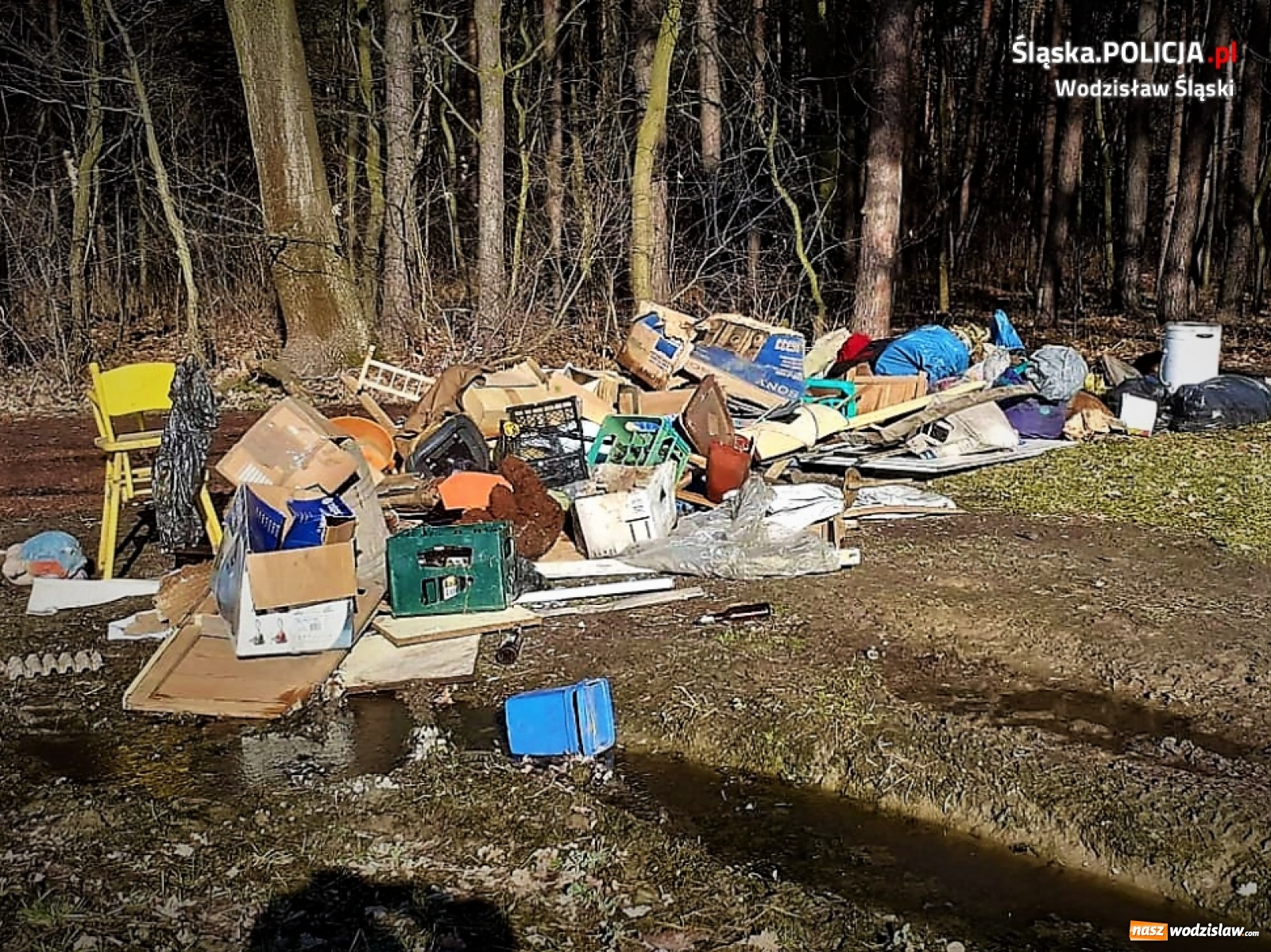 Zdjęcie w galerii na portalu naszwodzislaw.com: Nie tak miało wyglądać pozbycie się odpadów wiadomości z regionu