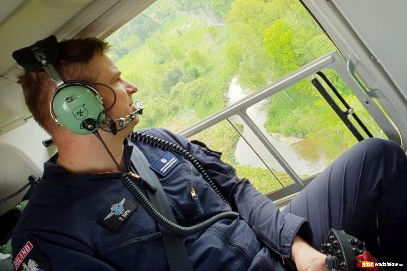 Zdjęcie w galerii na portalu naszwodzislaw.com: Policyjny śmigłowiec nad powiatem wodzisławskim [FOTO i WIDEO] wiadomości z regionu
