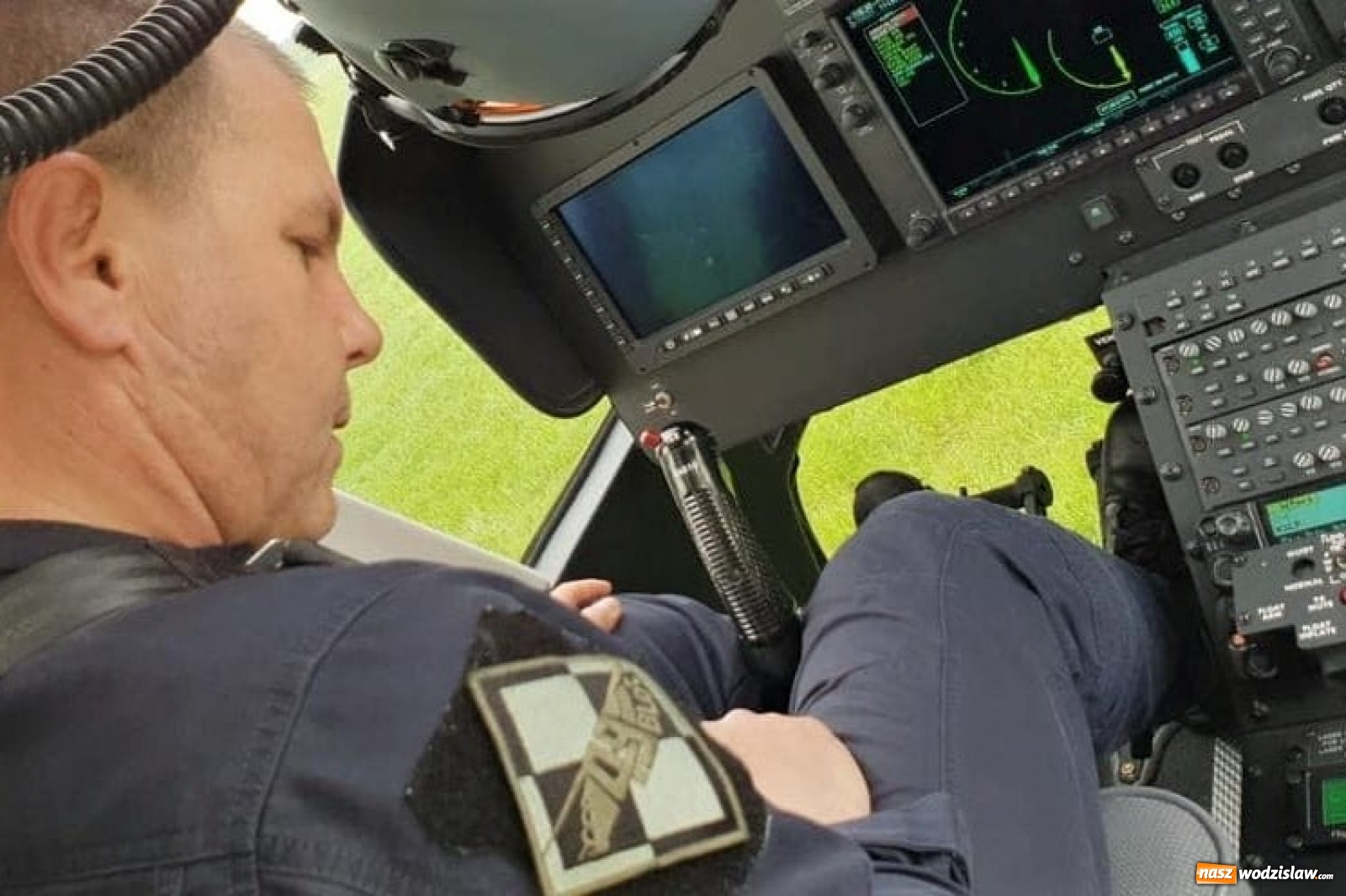 Zdjęcie w galerii na portalu naszwodzislaw.com: Policyjny śmigłowiec nad powiatem wodzisławskim [FOTO i WIDEO] wiadomości z regionu