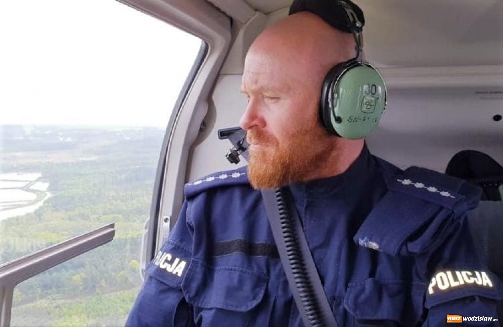 Zdjęcie w galerii na portalu naszwodzislaw.com: Policyjny śmigłowiec nad powiatem wodzisławskim [FOTO i WIDEO] wiadomości z regionu