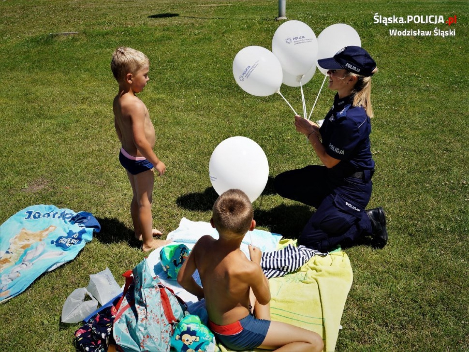 Zdjęcie w galerii na portalu naszwodzislaw.com: Policyjne rozmowy o bezpieczeństwie nad wodą wiadomości z regionu