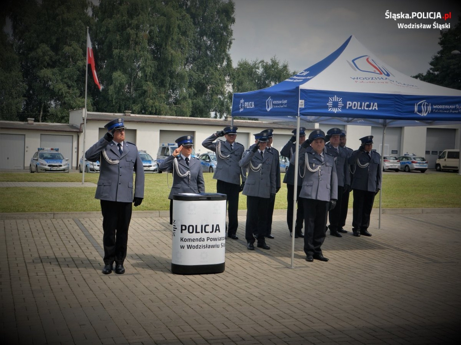 Zdjęcie w galerii na portalu naszwodzislaw.com: Uroczystość z okazji Święta Policji w wodzisławskiej komendzie wiadomości z regionu