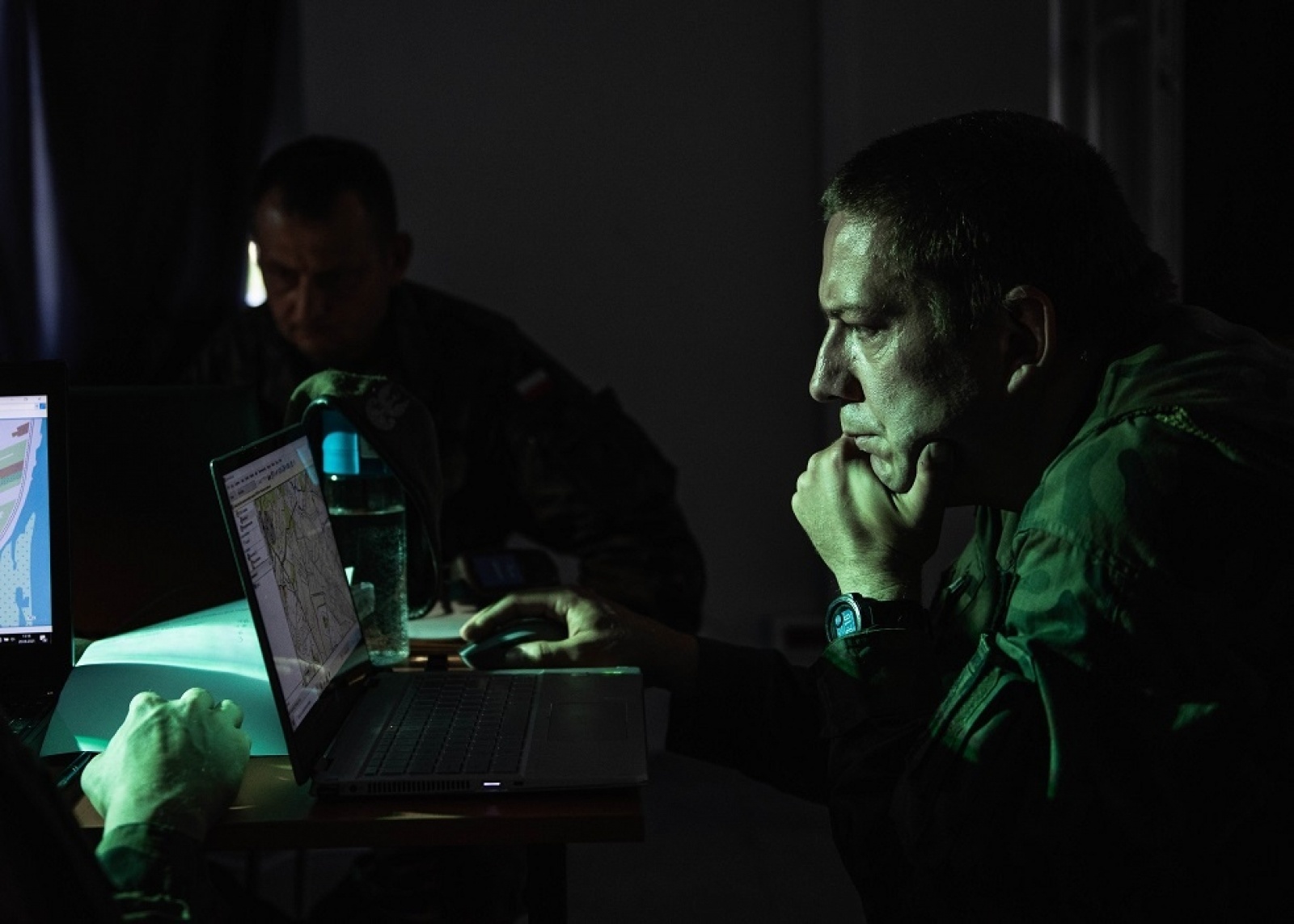 Zdjęcie w galerii na portalu naszwodzislaw.com: Śląscy terytorialsi szkolą się jak planować poszukiwania wiadomości z regionu