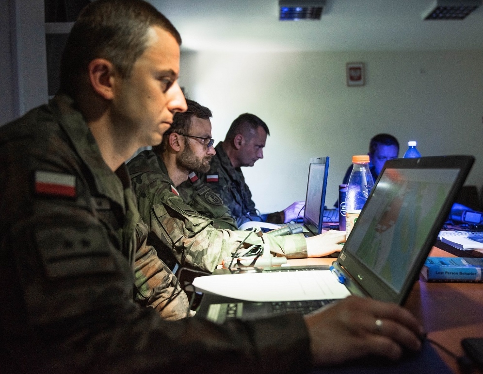 Zdjęcie w galerii na portalu naszwodzislaw.com: Śląscy terytorialsi szkolą się jak planować poszukiwania wiadomości z regionu