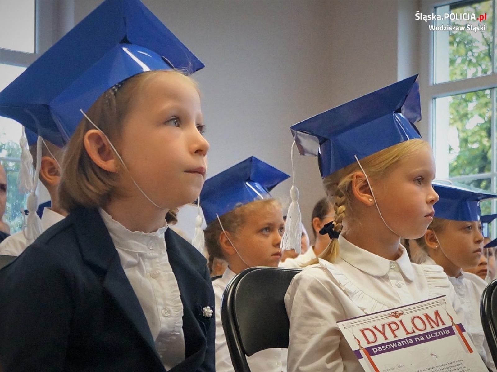 Zdjęcie w galerii na portalu naszwodzislaw.com: Policjanci odwiedzili pierwszaków z Marklowic wiadomości z regionu