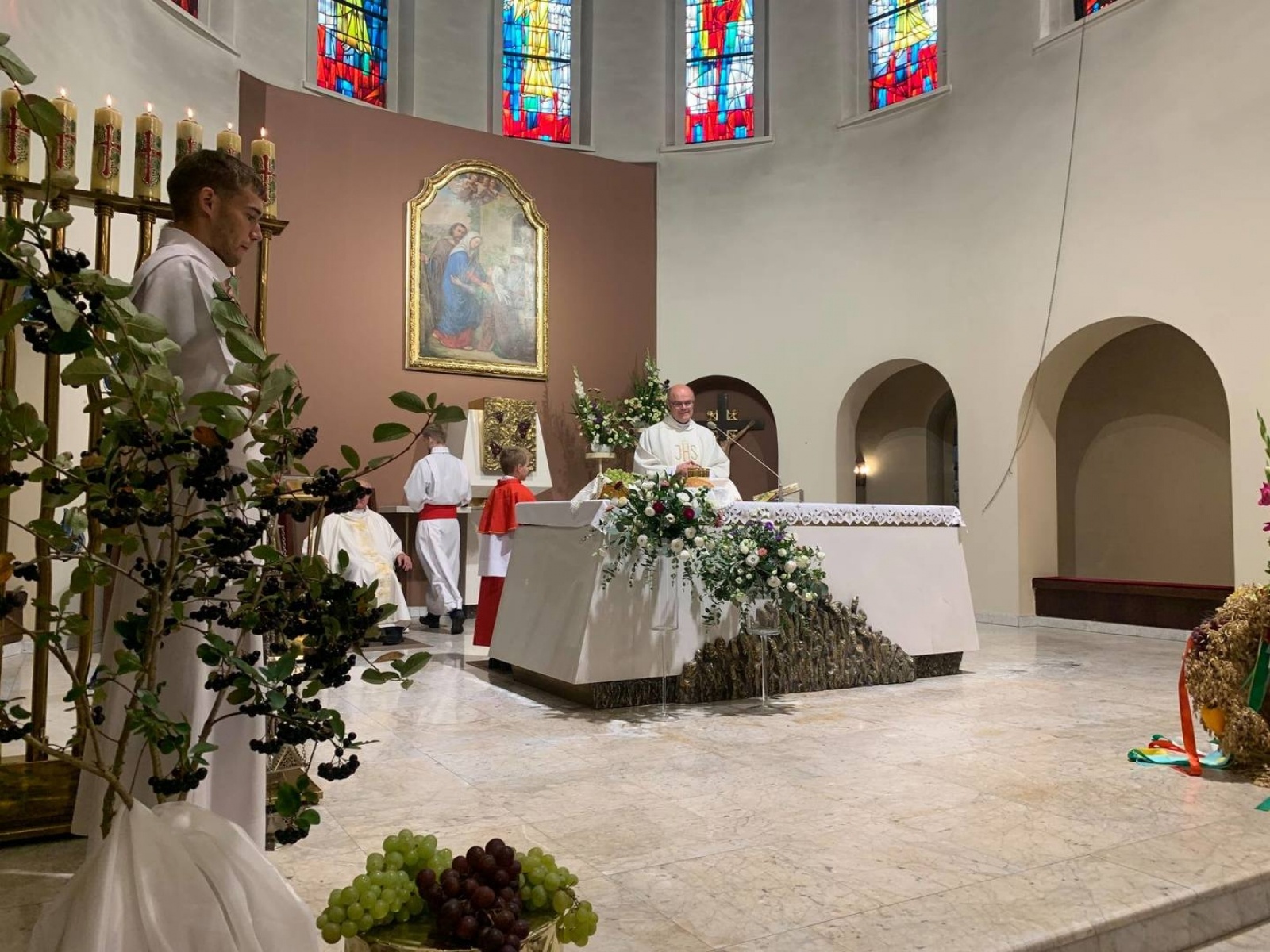 Zdjęcie w galerii na portalu naszwodzislaw.com: W Połomi podziękowali za plony wiadomości z regionu