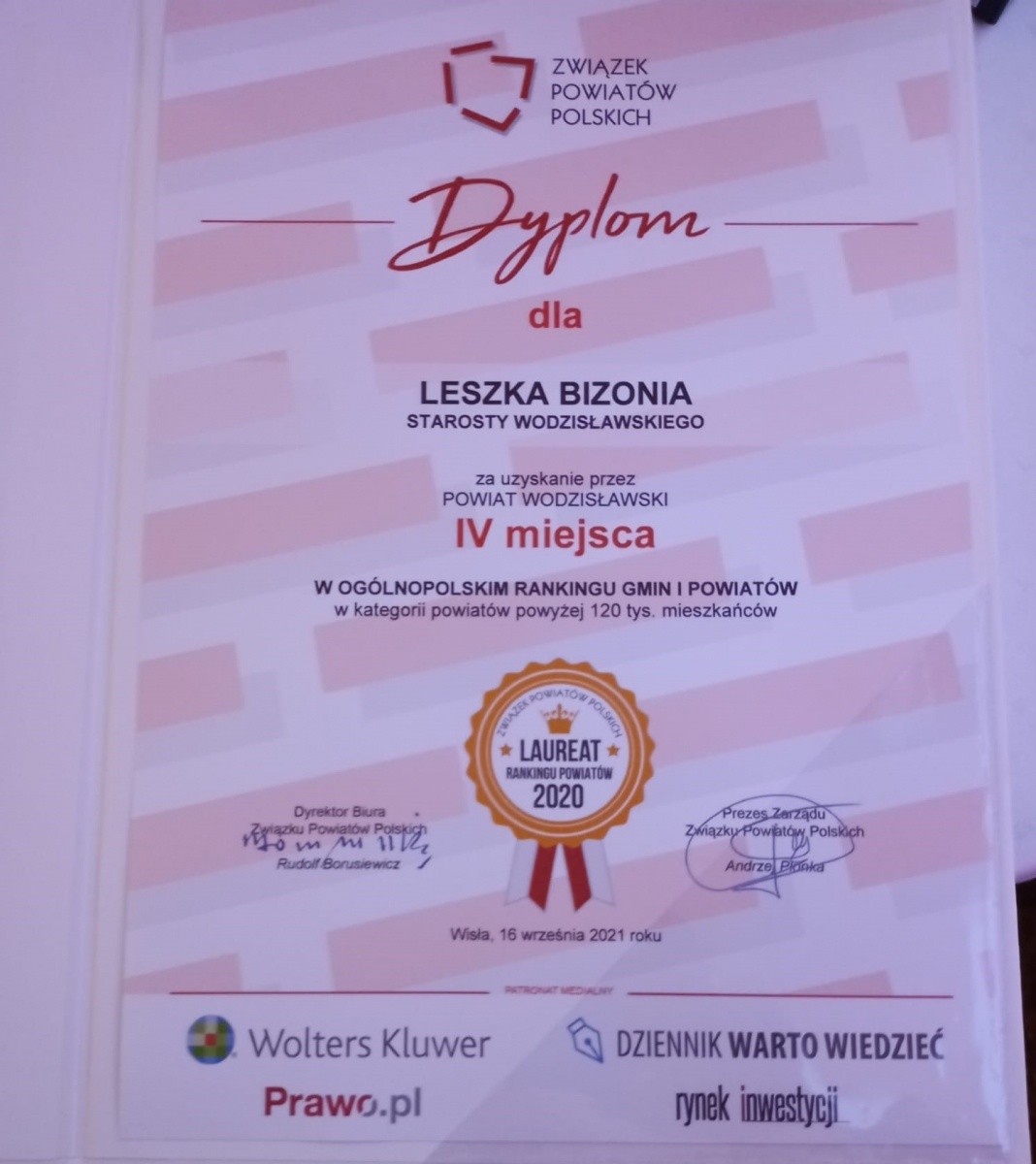 Zdjęcie w galerii na portalu naszwodzislaw.com: Powiat Wodzisławski wśród najlepszych wiadomości z regionu