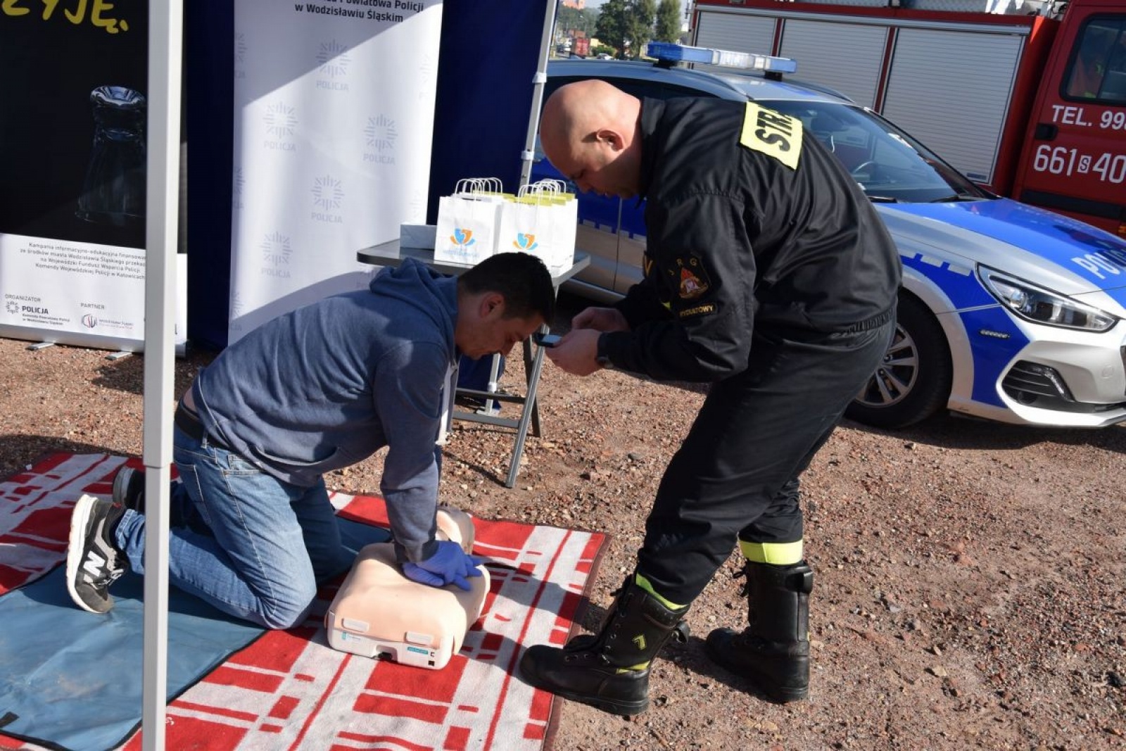 Zdjęcie w galerii na portalu naszwodzislaw.com: To był wyjątkowy patrol na ulicach Wodzisławia Śląskiego [FOTO] wiadomości z regionu