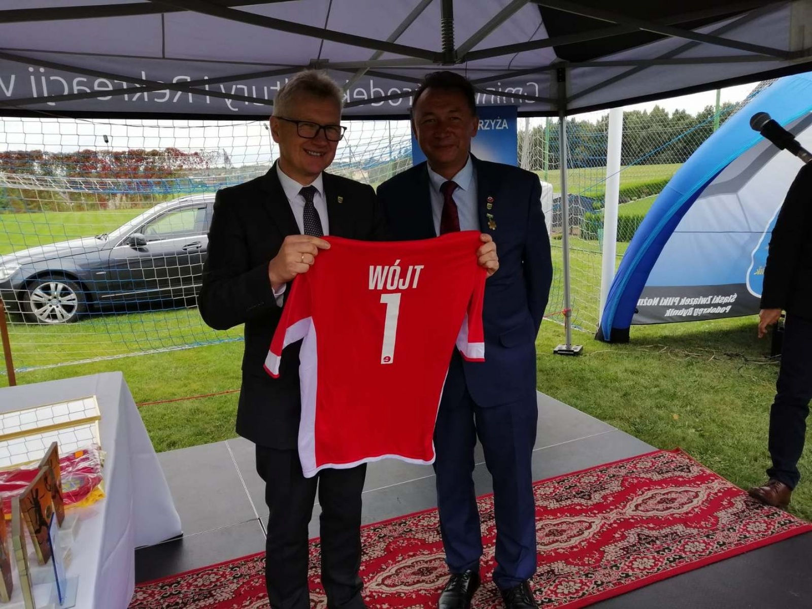 Zdjęcie w galerii na portalu naszwodzislaw.com: Odznaczenia, piłkarskie miasteczko i remis na jubileusz Startu Mszana [FOTO] wiadomości z regionu