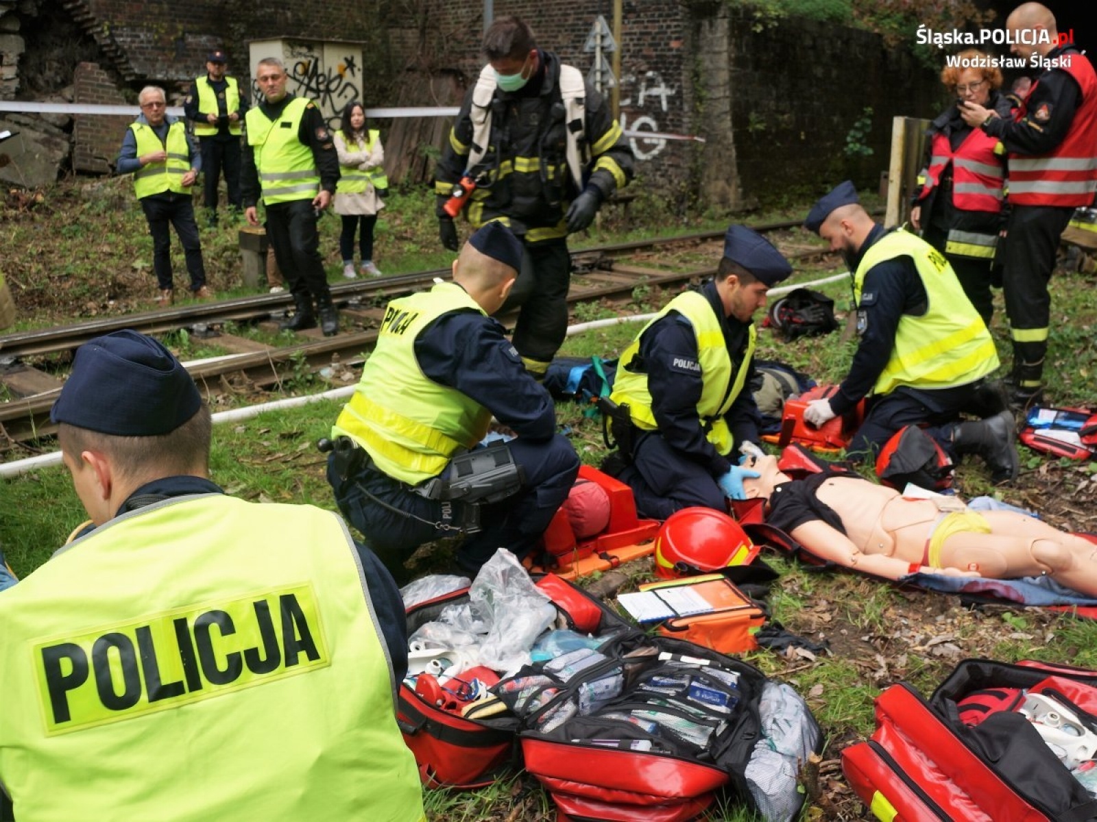 Zdjęcie w galerii na portalu naszwodzislaw.com: Służby ćwiczyły w rydułtowskim tunelu [FOTO] wiadomości z regionu