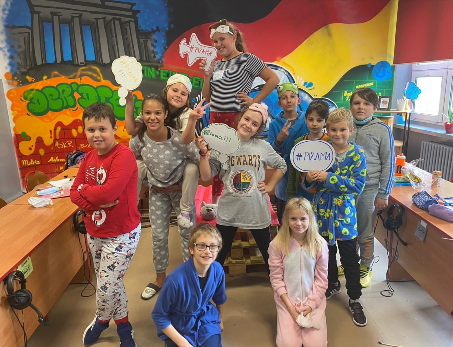 Zdjęcie w galerii na portalu naszwodzislaw.com: Dzień Piżamy w wodzisławskim ZS 1 wiadomości z regionu