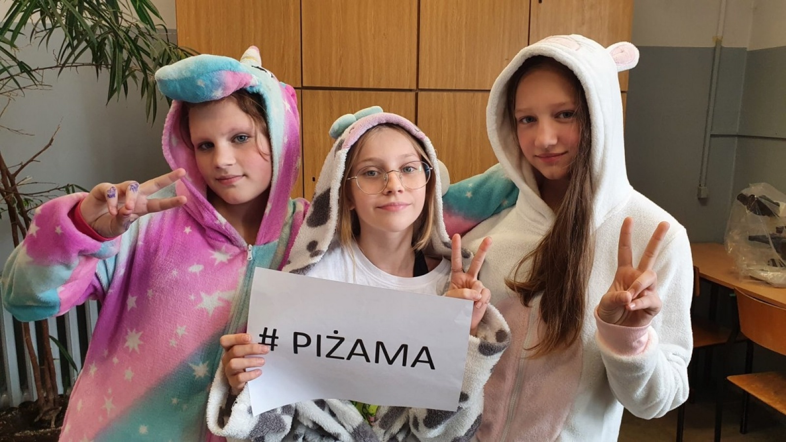 Zdjęcie w galerii na portalu naszwodzislaw.com: Dzień Piżamy w wodzisławskim ZS 1 wiadomości z regionu