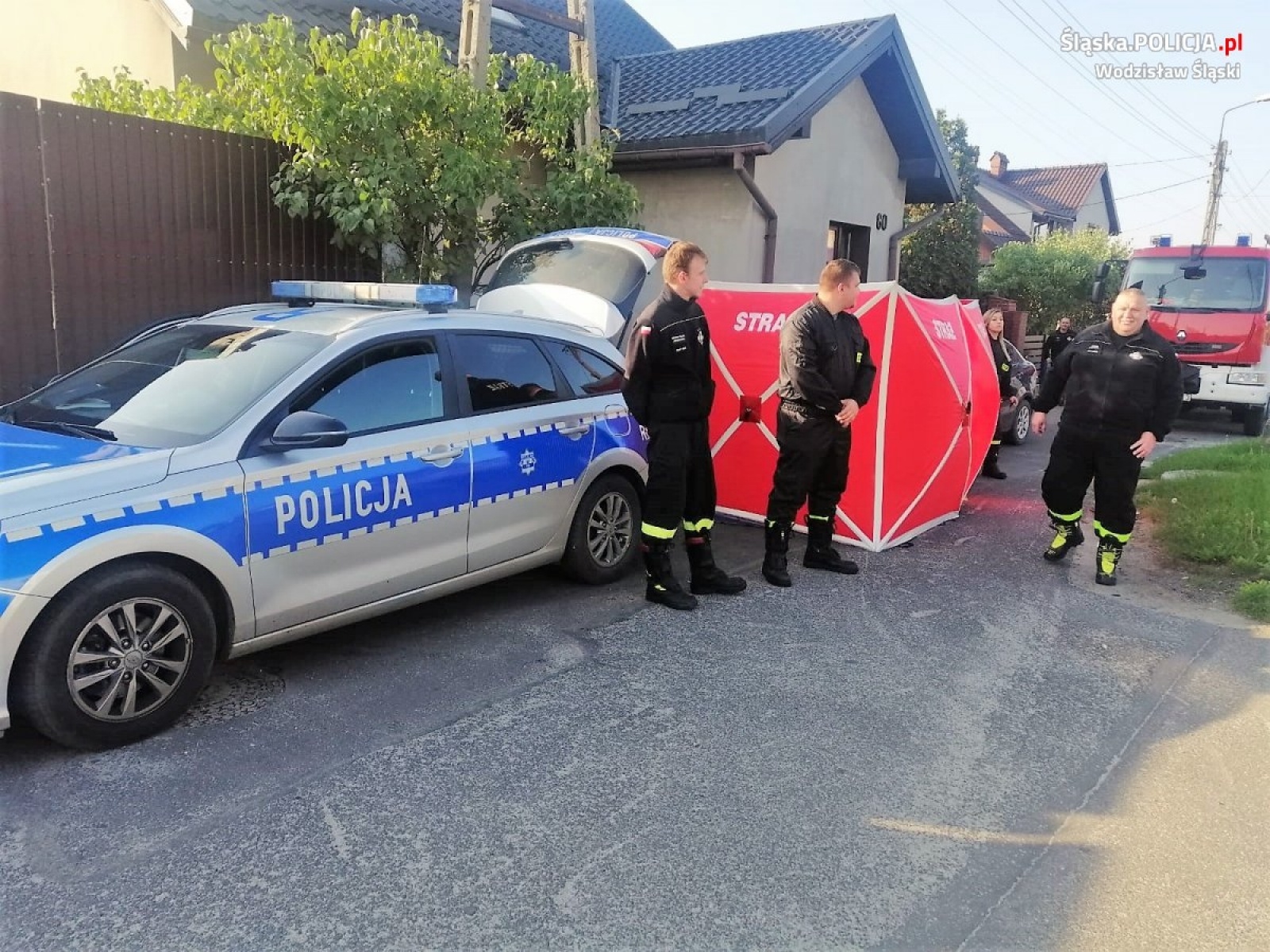 Zdjęcie w galerii na portalu naszwodzislaw.com: Wspólna akcja policji i straży w Syryni wiadomości z regionu