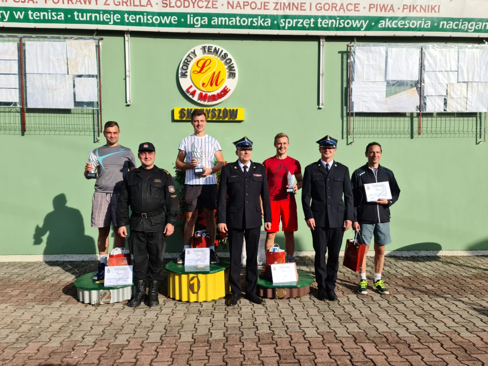 Zdjęcie w galerii na portalu naszwodzislaw.com: Strażak z Wodzisławia Śląskiego na podium Mistrzostw Śląska w tenisie wiadomości z regionu
