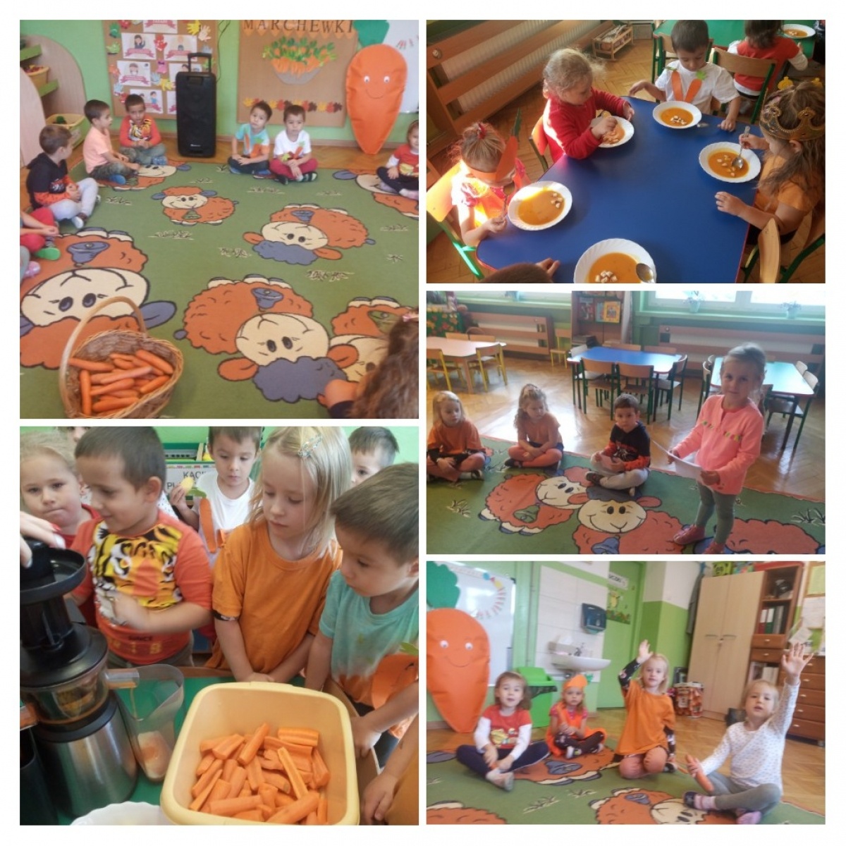 Zdjęcie w galerii na portalu naszwodzislaw.com: Przedszkolaki z Czwórki świętowały Dzień Marchewki wiadomości z regionu
