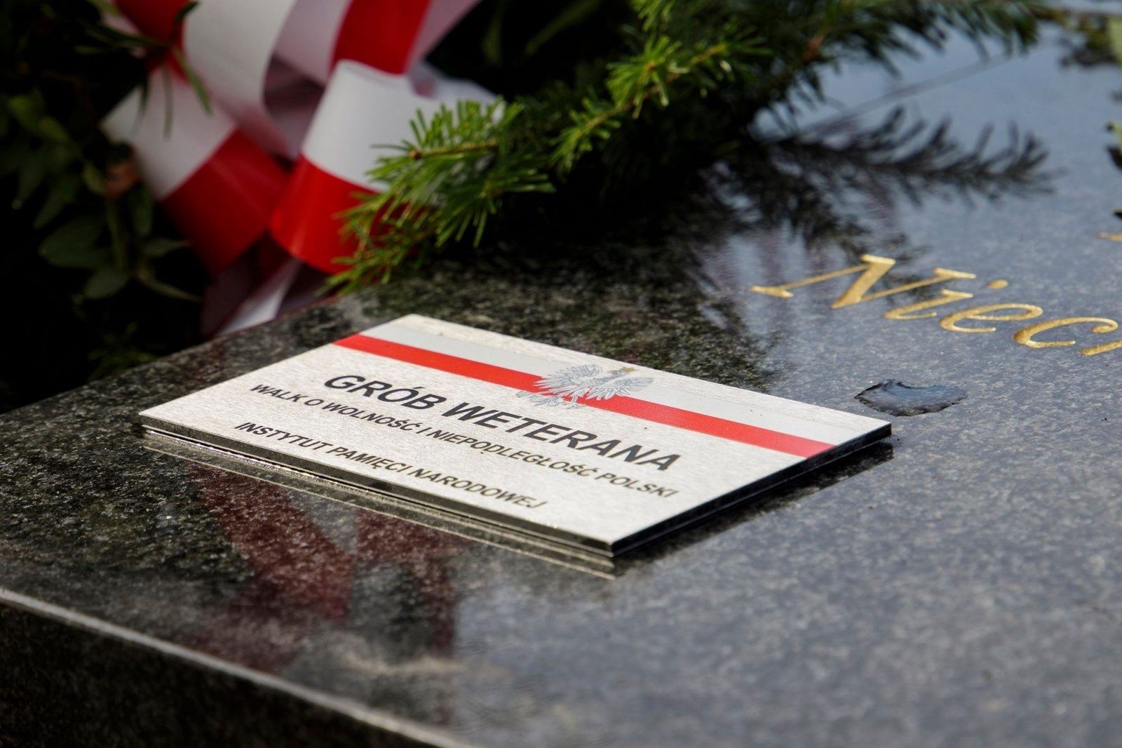 Zdjęcie w galerii na portalu naszwodzislaw.com: Grób sierż. Wiktora Brachmańskiego odznaczony znakiem pamięci Tobie Polsko [FOTO] wiadomości z regionu