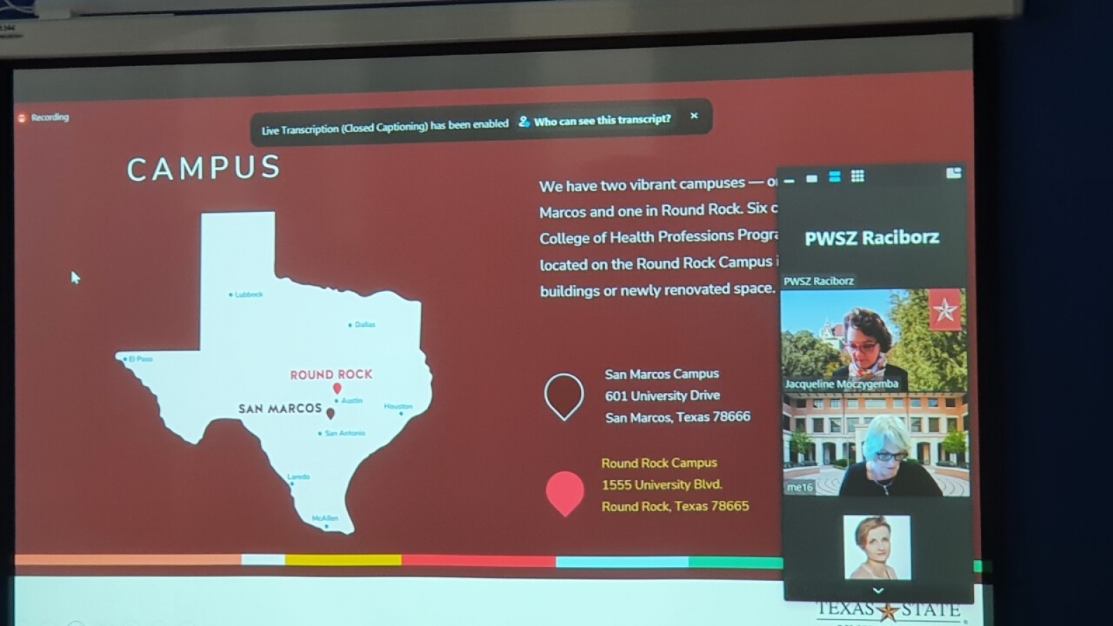 Zdjęcie w galerii na portalu naszwodzislaw.com: Texas State University-PWSZ. Polsko-Amerykańska konferencja naukowa wiadomości z regionu