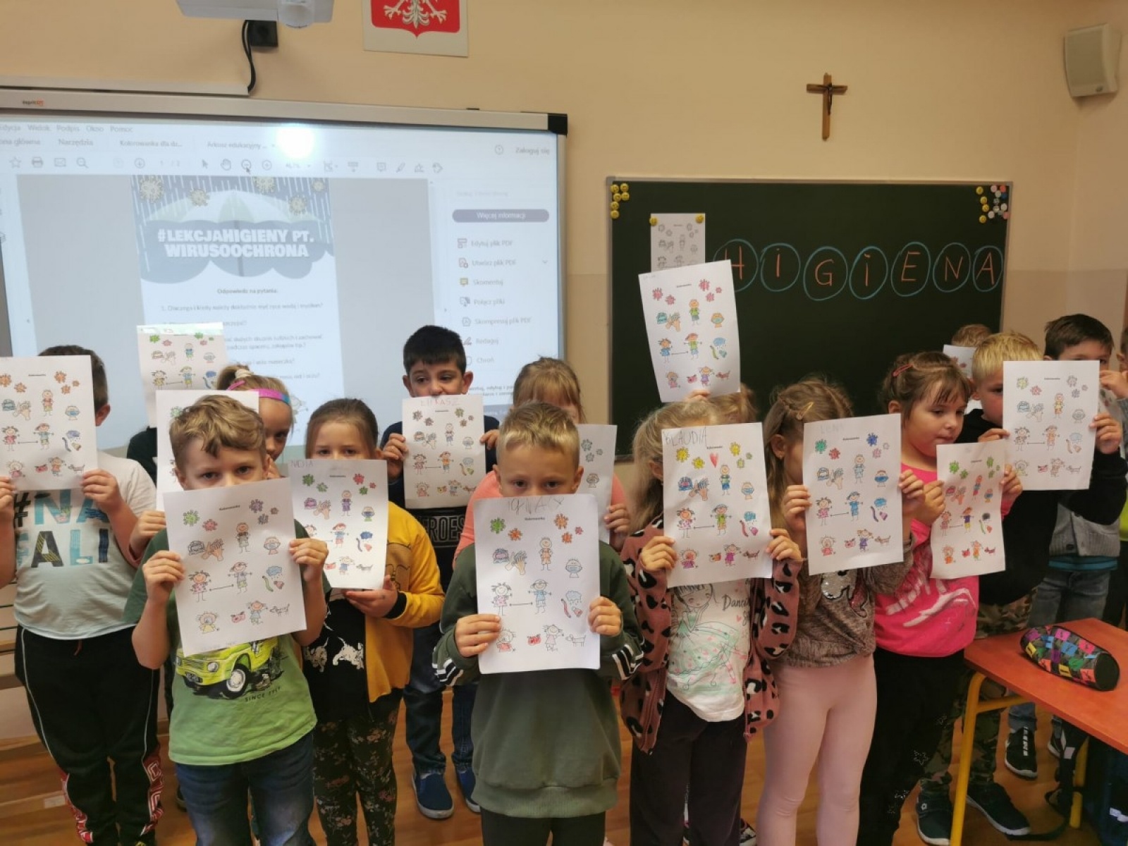 Zdjęcie w galerii na portalu naszwodzislaw.com: Uczniowie ZSP 3 wiedzą, jak chronić się przed wirusami wiadomości z regionu
