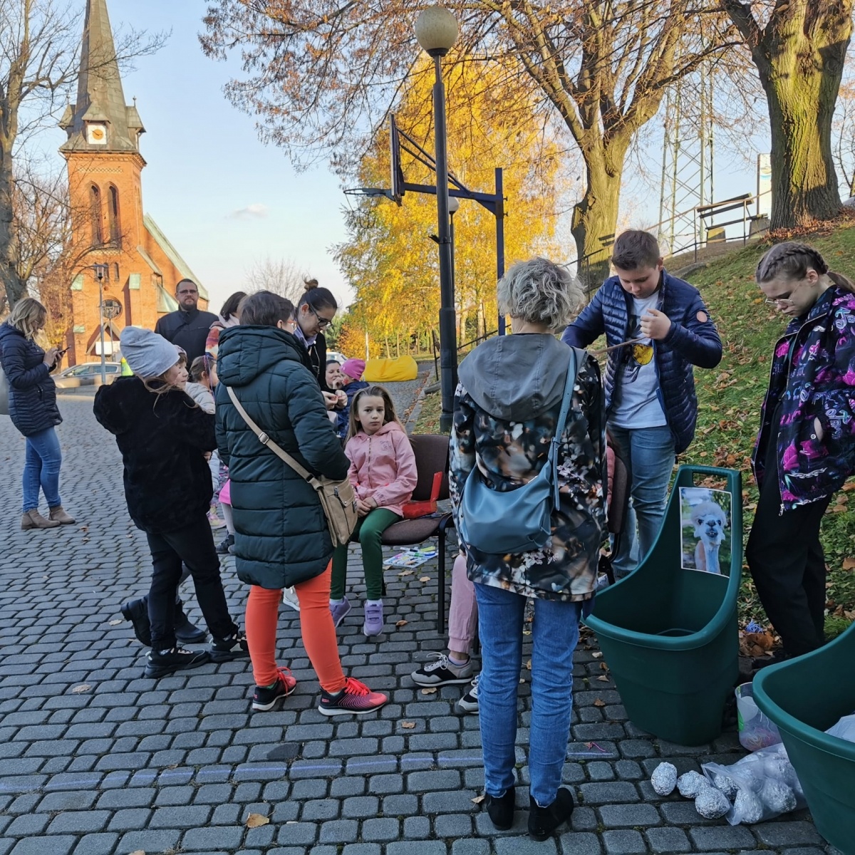 Zdjęcie w galerii na portalu naszwodzislaw.com: Alpaki i konkursy na otwarciu po remoncie biblioteki w Mszanie [FOTO] wiadomości z regionu