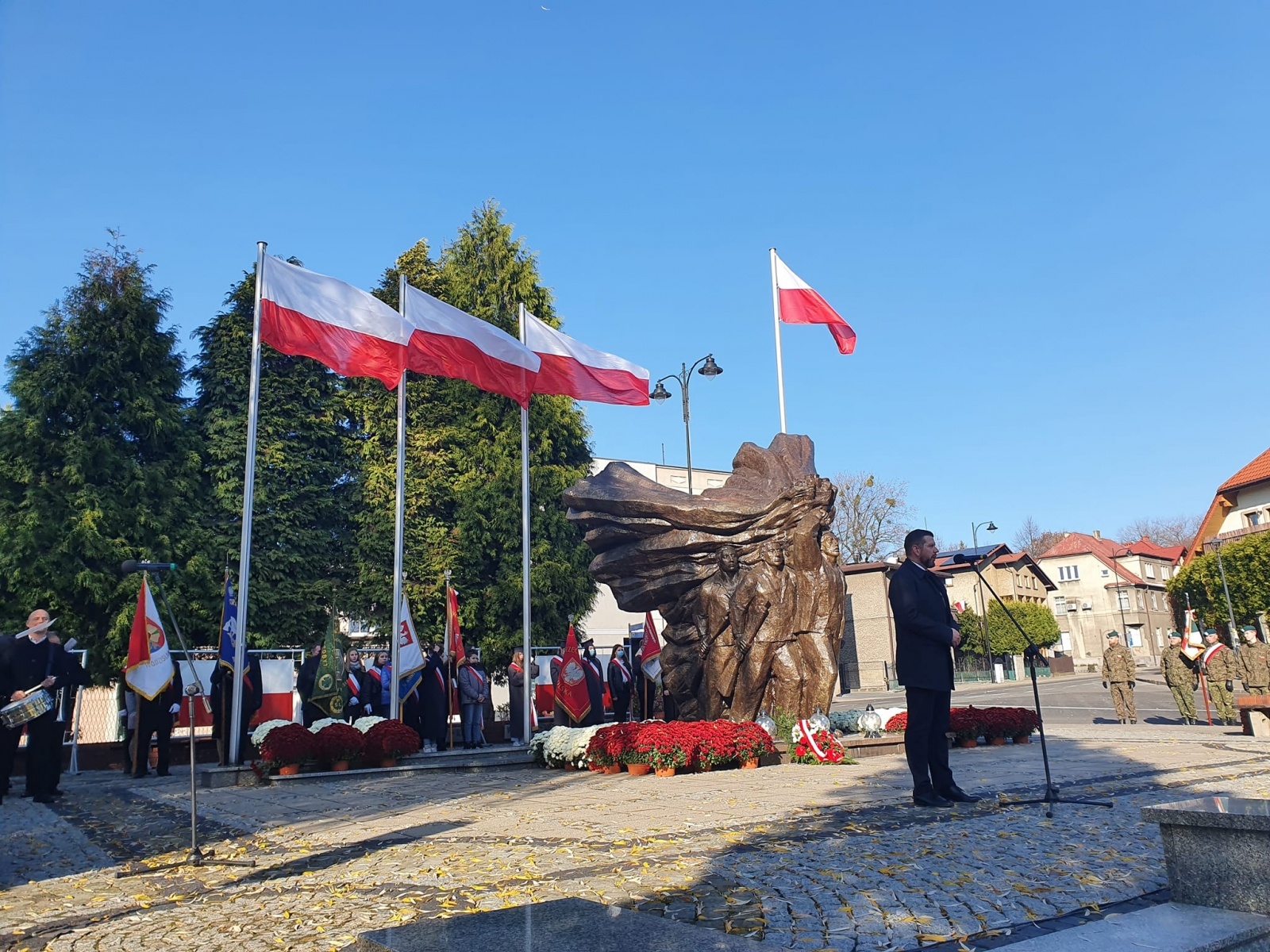 Zdjęcie w galerii na portalu naszwodzislaw.com: Obchody Dnia Niepodległości w Wodzisławiu Śląskim [FOTO] wiadomości z regionu