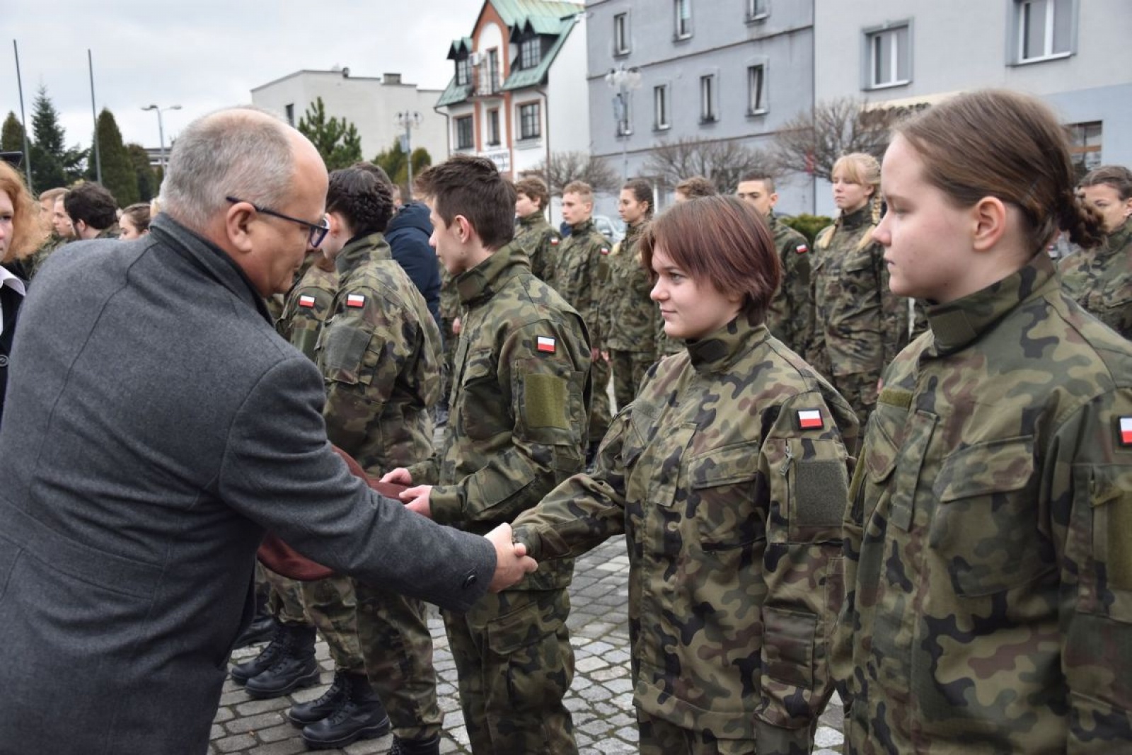 Zdjęcie w galerii na portalu naszwodzislaw.com: Klasy mundurowe z Rydułtów ślubowały [FOTO] wiadomości z regionu