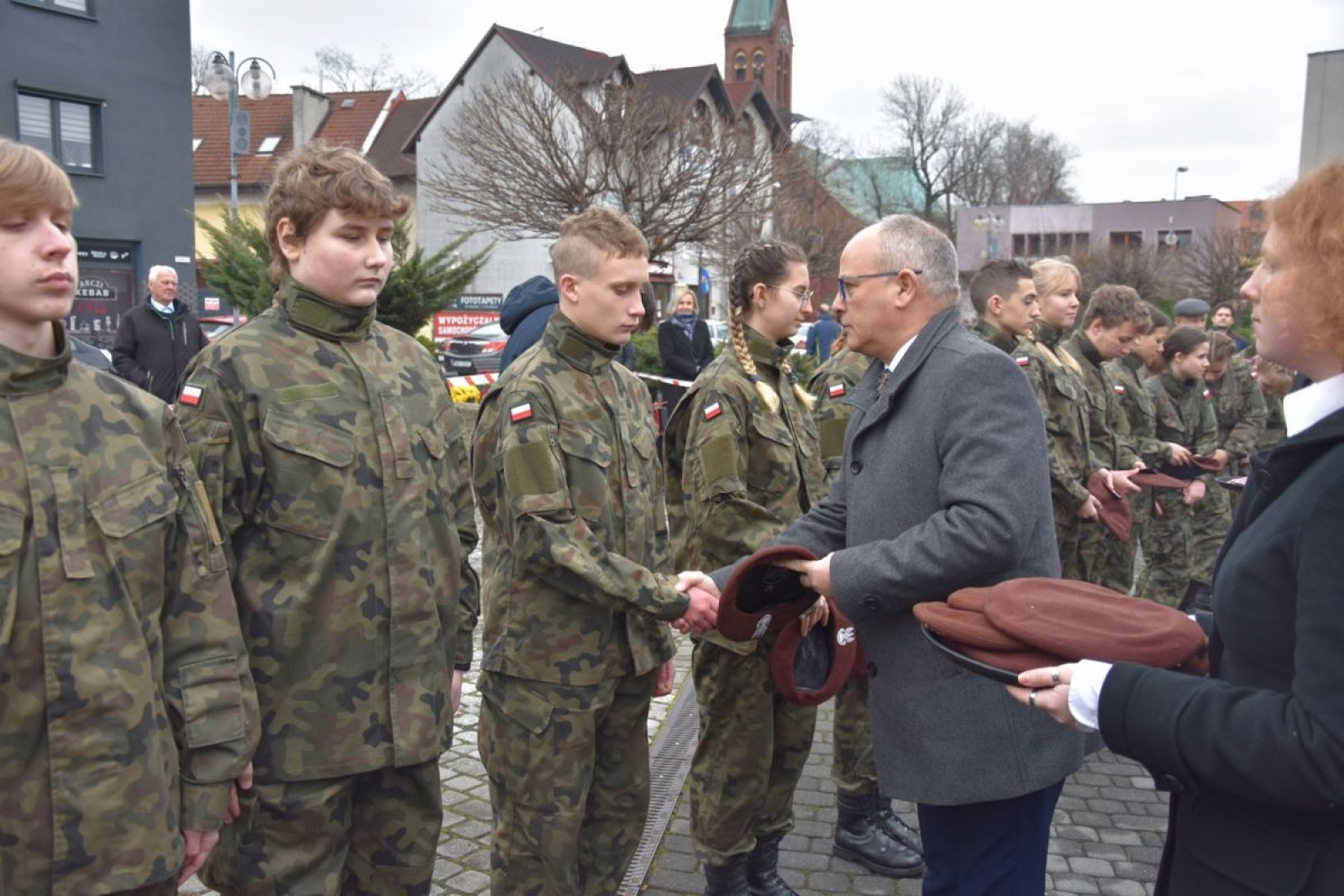 Zdjęcie w galerii na portalu naszwodzislaw.com: Klasy mundurowe z Rydułtów ślubowały [FOTO] wiadomości z regionu