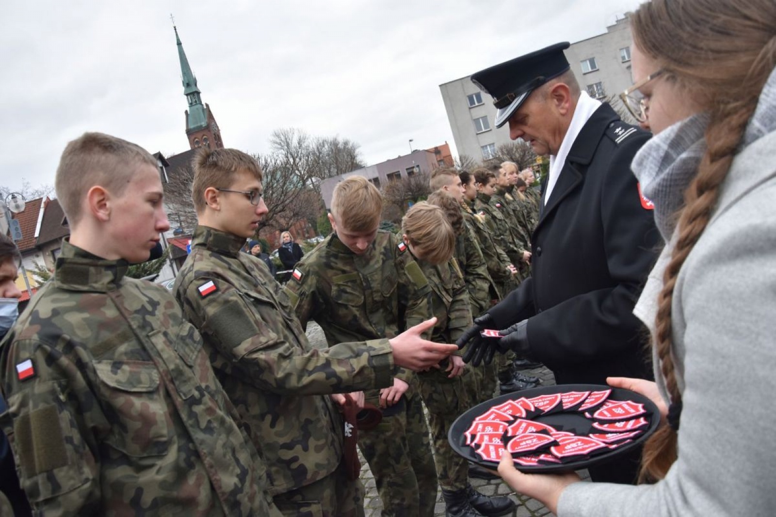 Zdjęcie w galerii na portalu naszwodzislaw.com: Klasy mundurowe z Rydułtów ślubowały [FOTO] wiadomości z regionu